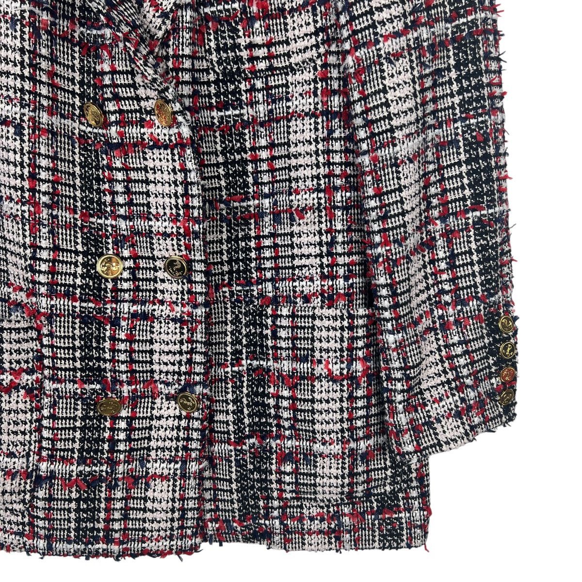 Thom Browne Thom Browne Red Prince of Wales Tweed Sack Blazer Size 36 Size US S / EU 44-46 / 1 - 11 Thumbnail