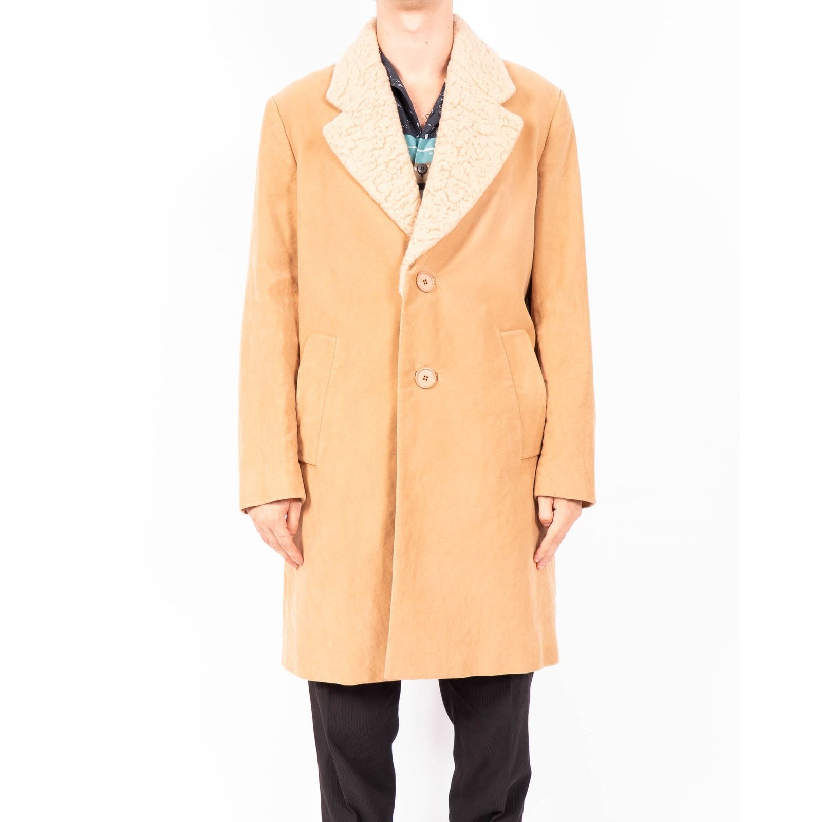 Prada FW10 Wool Trimmed Overcoat in Beige Wool Size US XL / EU 56 / 4 - 4 Thumbnail