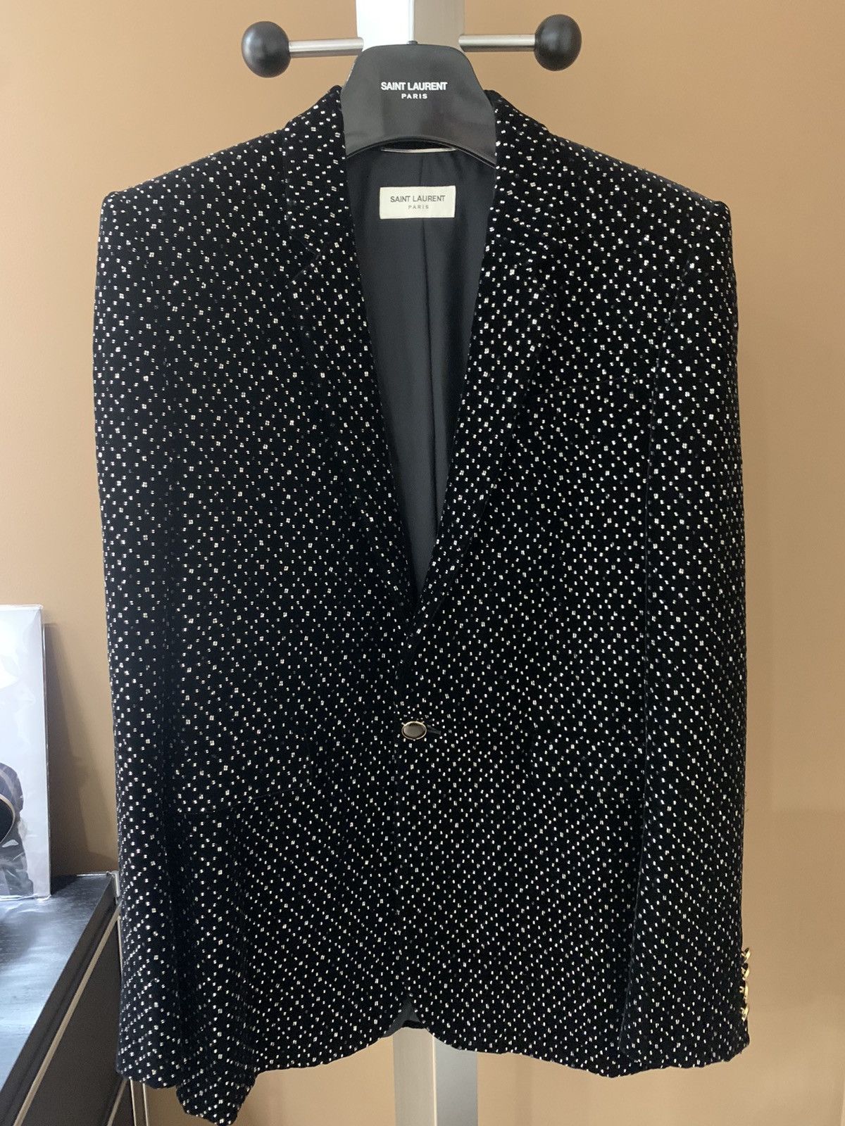 Saint Laurent Paris Saint Laurent 2020FW Stud- Embellished blazer Size US M / EU 48-50 / 2 - 1 Thumbnail