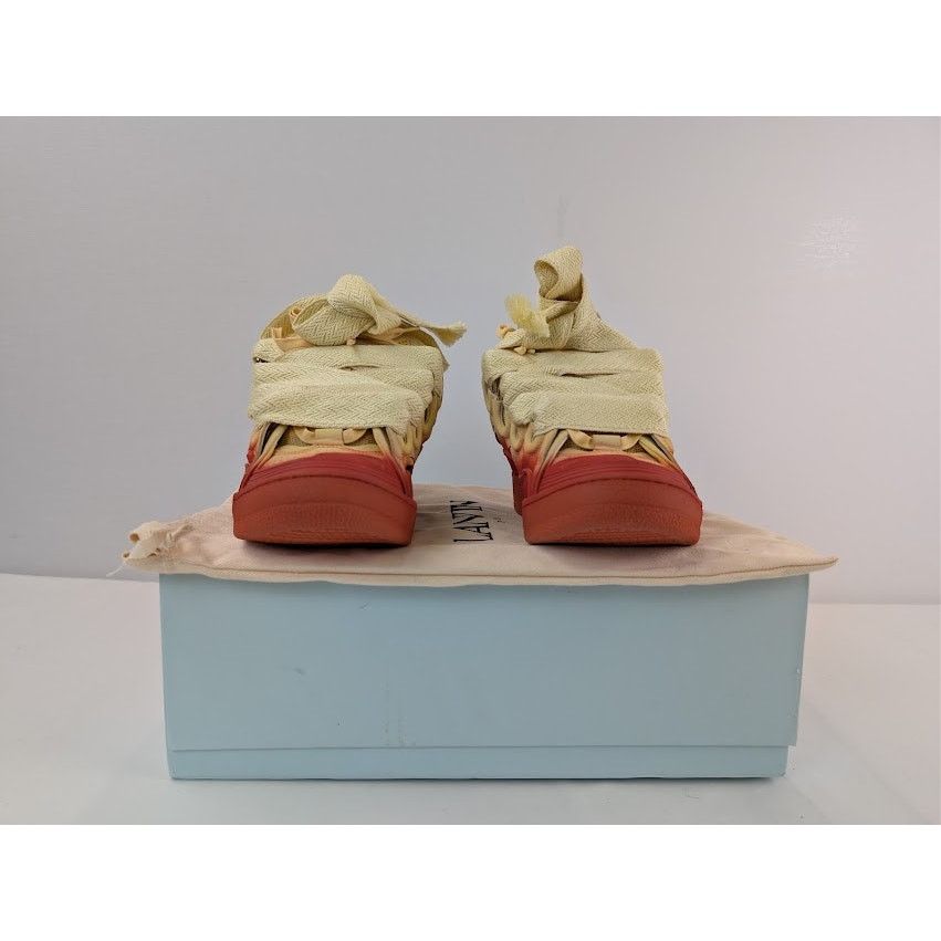 Lanvin o1rshd1 Curb Radiant Spray Effect Sneakers in Venus / Dune Size US 8 / EU 41 - 16 Thumbnail
