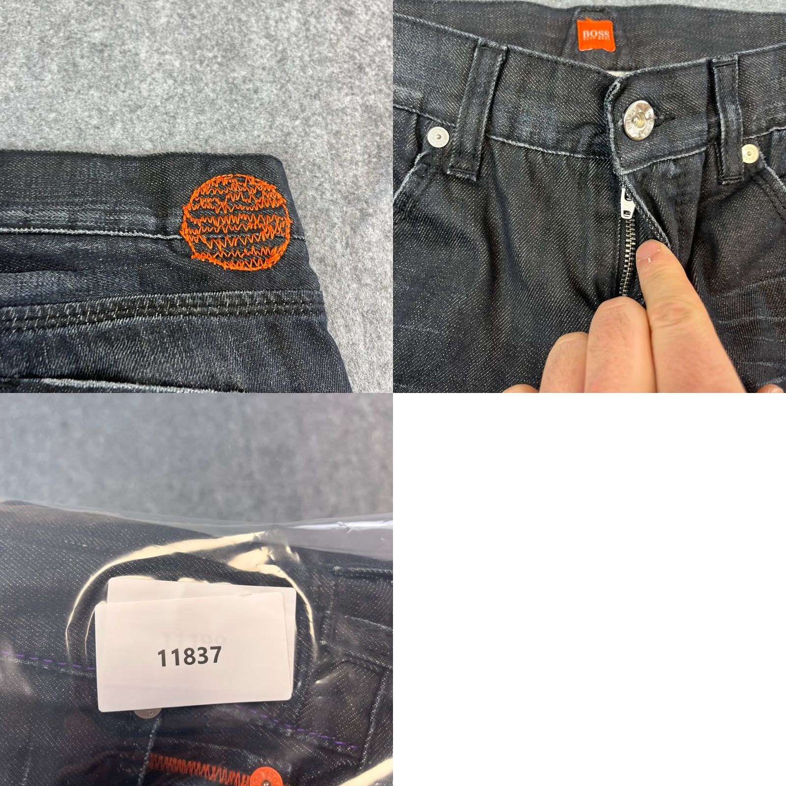 Hugo Boss HUGO BOSS Jeans Slim Bootcut 30 Womens Denim Grey Charcoal Wash 32 5-Pocket Design Comfort Easy Care Pockets Vintage: No Size 30" / US 8 / IT 44 - 8 Thumbnail