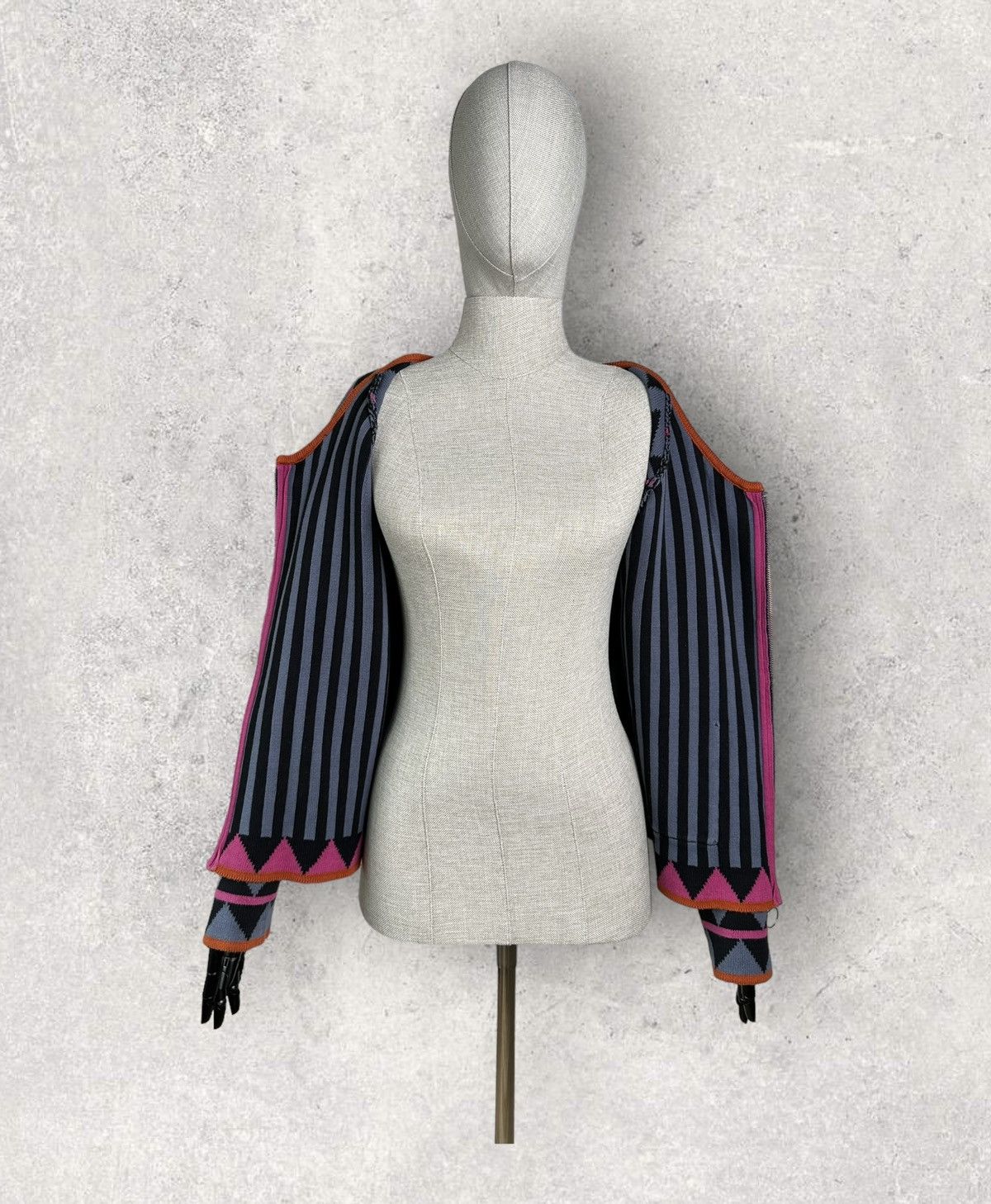 Gudrun Sjoden GUDRUN SJODEN Geometric Pattern Full Zip Cardigan Sweater Size M / US 6-8 / IT 42-44 - 4 Thumbnail