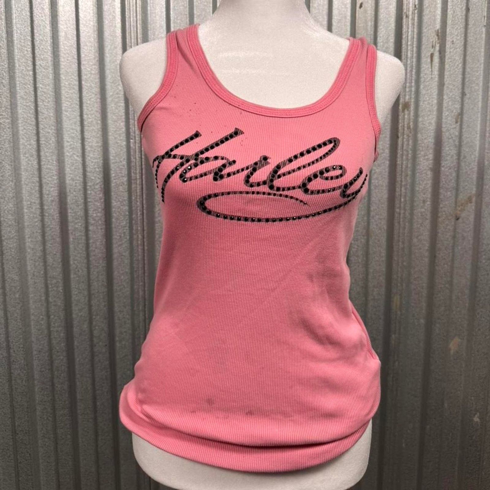 Harley Davidson Pink henley Harley Davidson Rhinestone Tank Top Size S / US 4 / IT 40 - 1 Thumbnail