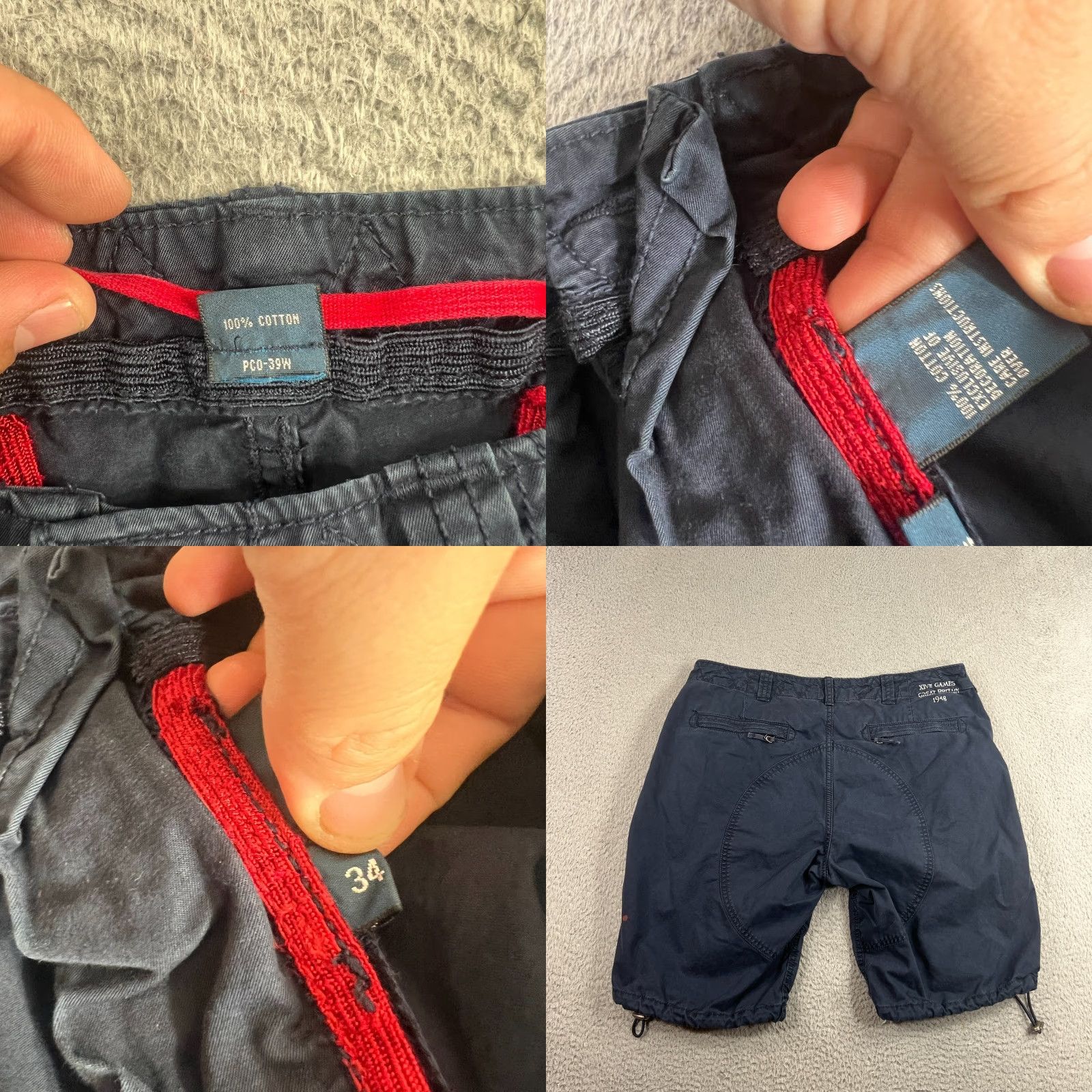 Polo Ralph Lauren VINTAGE Polo Ralph Lauren Cargo Shorts Men 32 Blue 90s Military Pockets Summer Casual Mens Size US XS / EU 42 / 0 - 8 Thumbnail