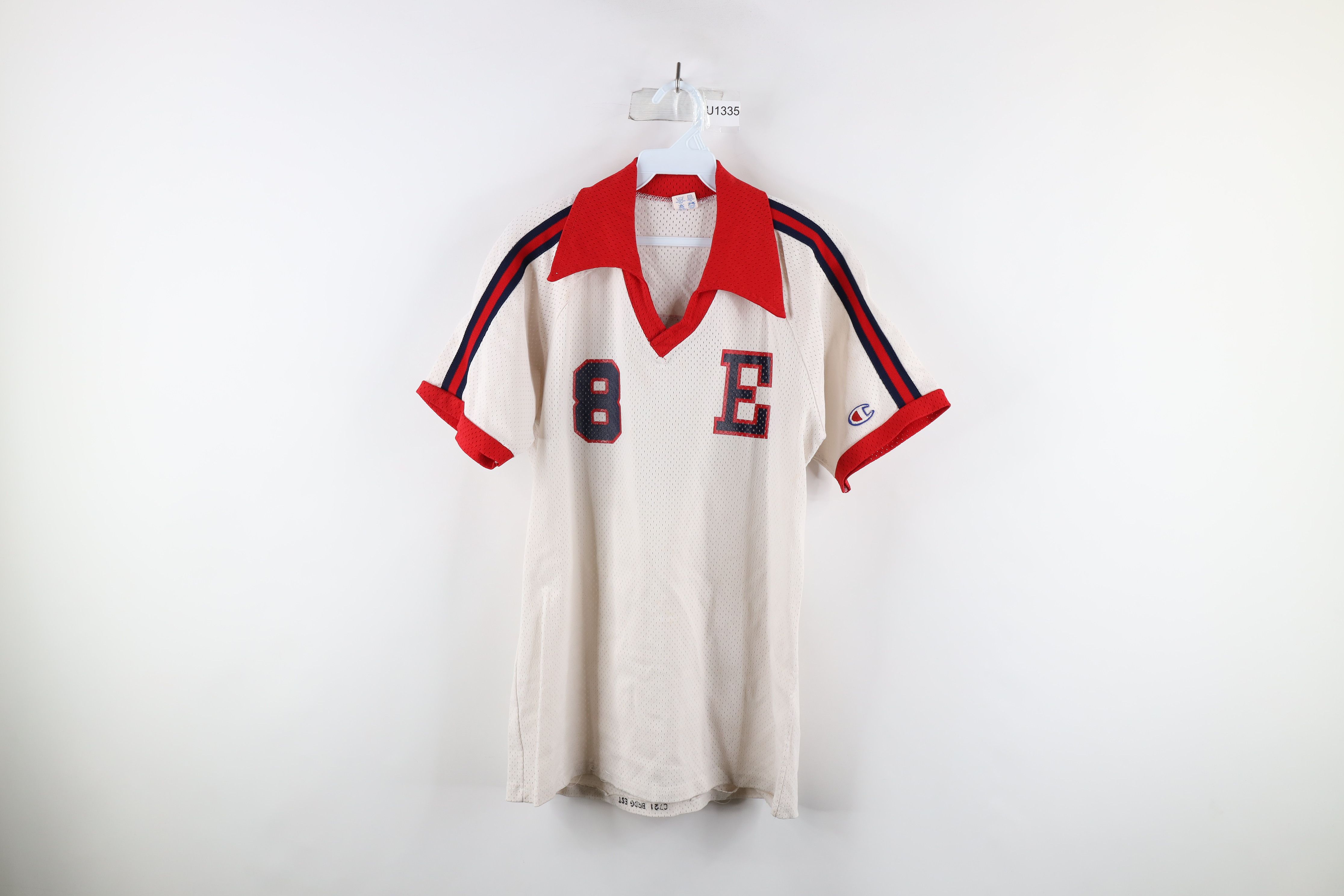 Vintage Vintage 80s Champion Mesh Short Sleeve Collared Jersey USA Size US M / EU 48-50 / 2 - 1 Preview