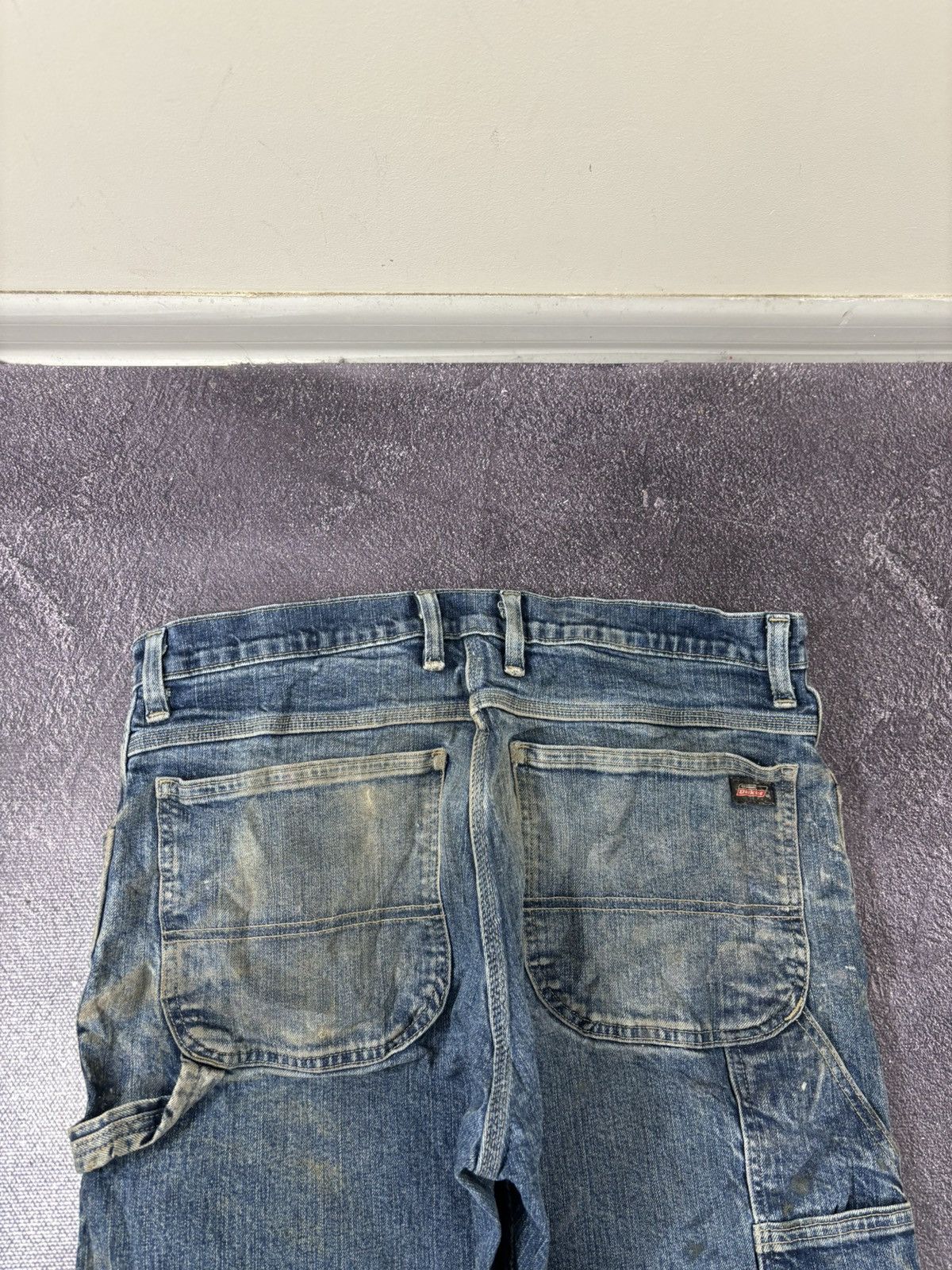 Dickies Vintage Dickies Y2K Distressed Faded Work Denim Baggy Jeans Size US 34 / EU 50 - 8 Thumbnail