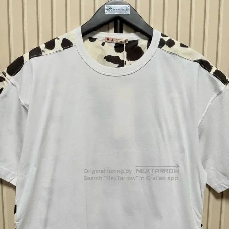 Marni Marni Men's Summer White Cotton Print T-Shirt . Size US L / EU 52-54 / 3 - 4 Thumbnail