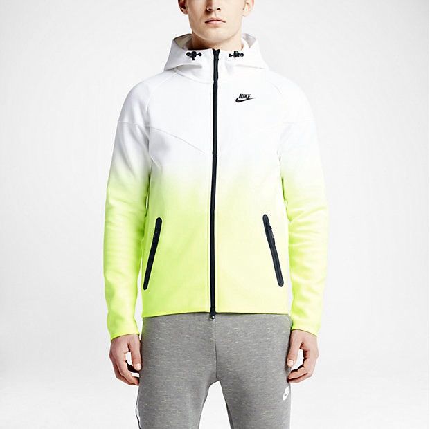 Nike Nike Tech Fleece Fade WHITE/VOLT Windrunner Hoodie Size US L / EU 52-54 / 3 - 24 Thumbnail