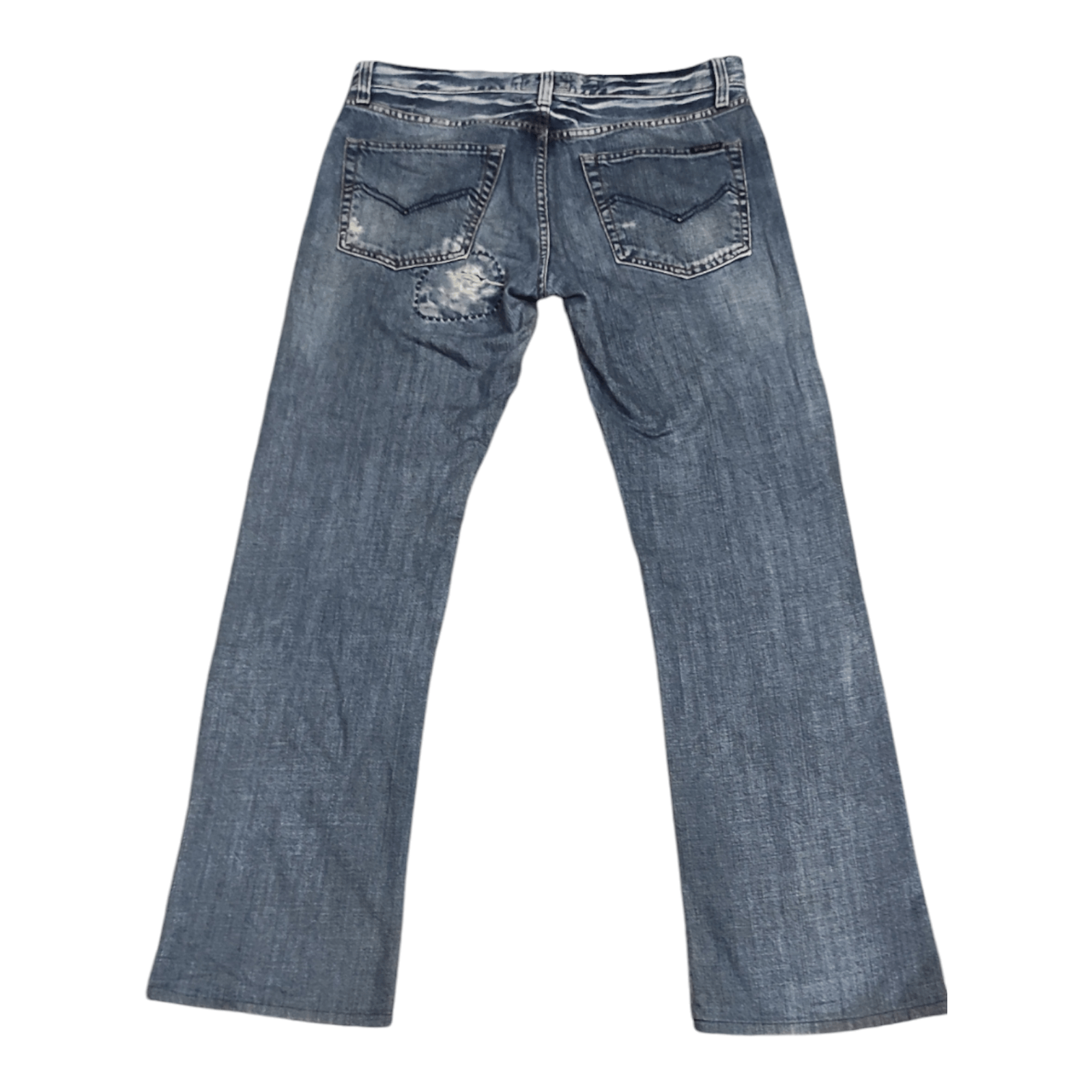 Energie × If Six Was Nine Vintage Energie Distressed Patchwork Denim Size US 34 / EU 50 - 2 Thumbnail