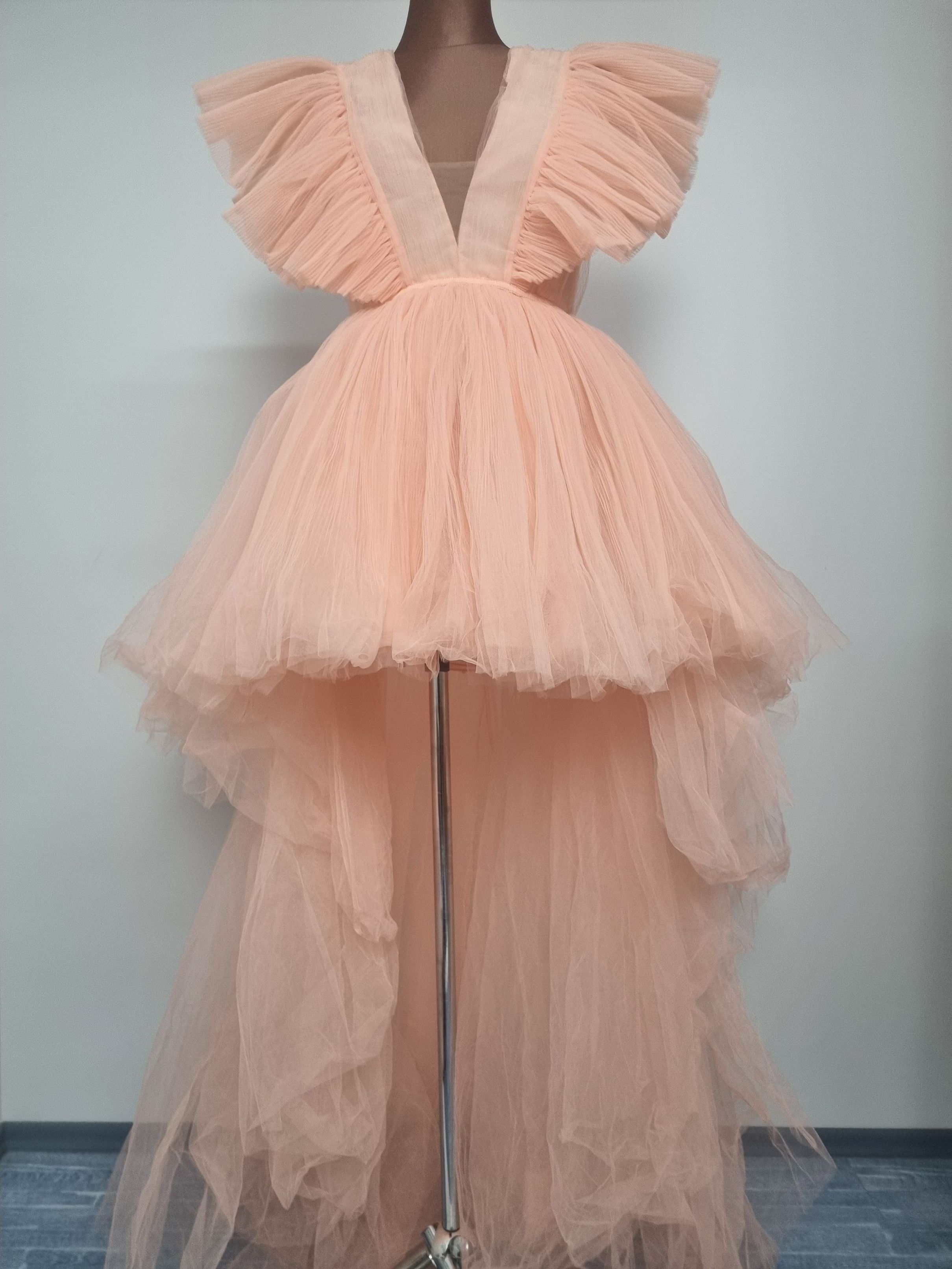 Giambattista Valli  H&M H&M Giambattista Valli Long Tulle Dress Peach