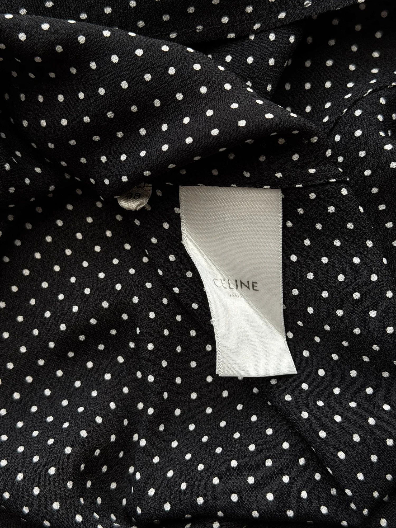Celine Celine Viscose Polka Dot Shirt Size US S / EU 44-46 / 1 - 5 Thumbnail