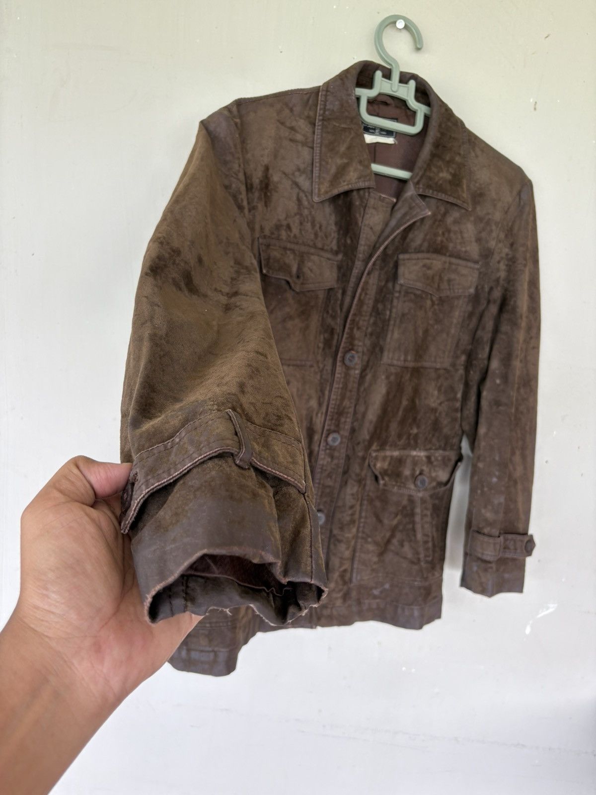 Japanese Brand Vintage Bar Le Duc Brown Suede Jacket Made in Japan Size US M / EU 48-50 / 2 - 2 Thumbnail