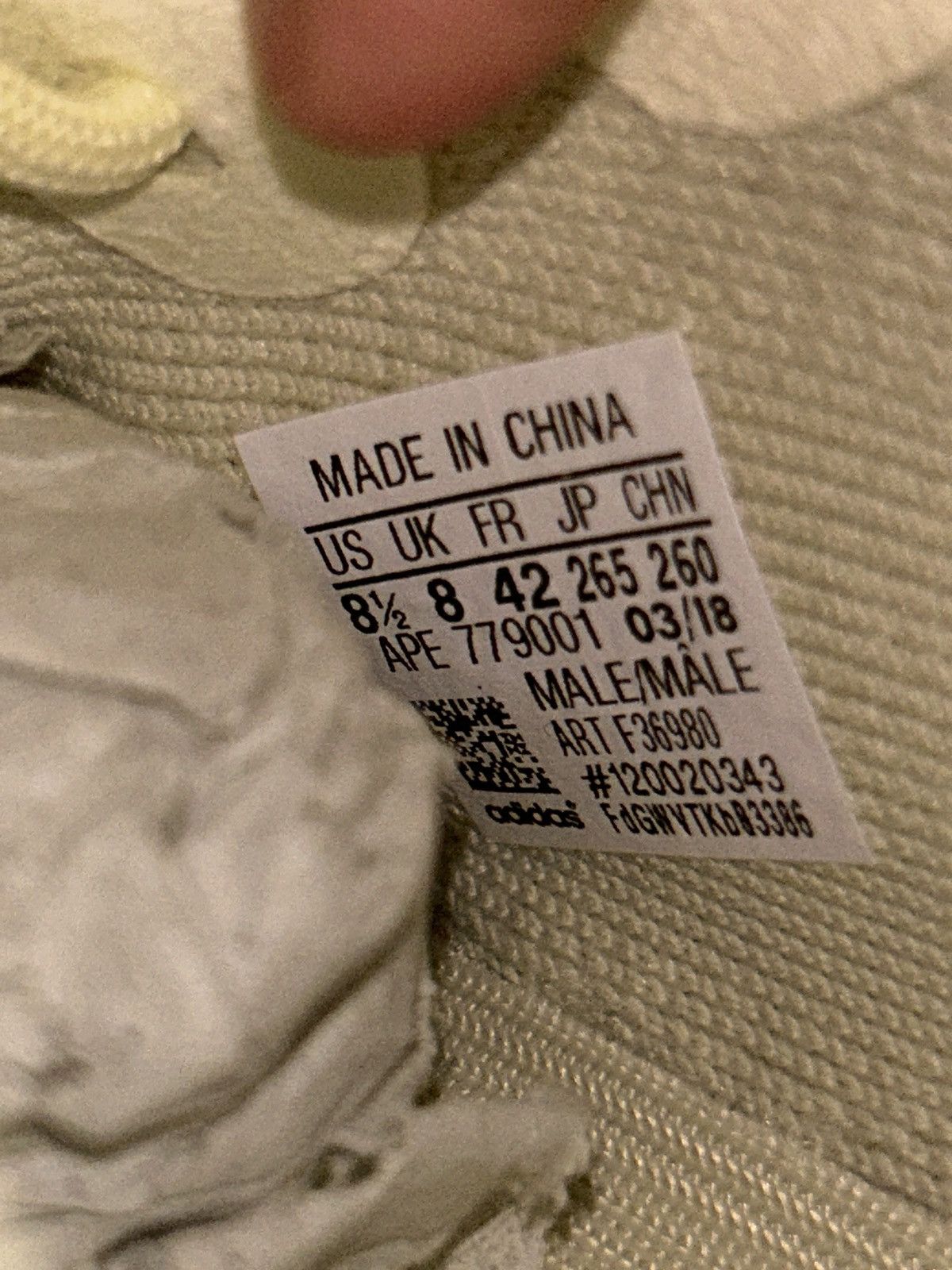Adidas Yeezy 350 butter Size US 8.5 / EU 41-42 - 7 Thumbnail