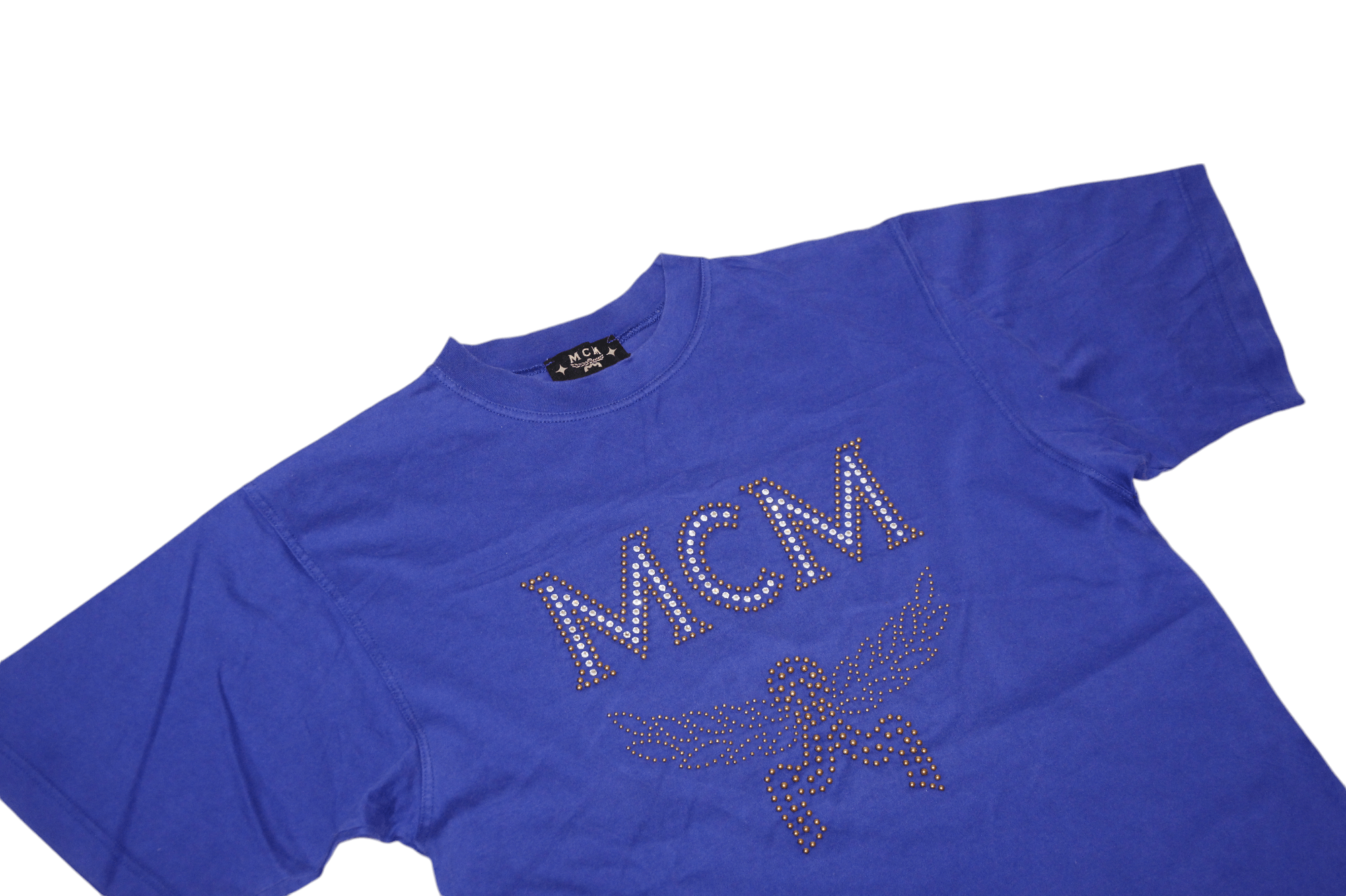 MCM RARE MCM Mercerized Cotton Rhinestones Studded Baggy T-Shirt Size US M / EU 48-50 / 2 - 4 Thumbnail
