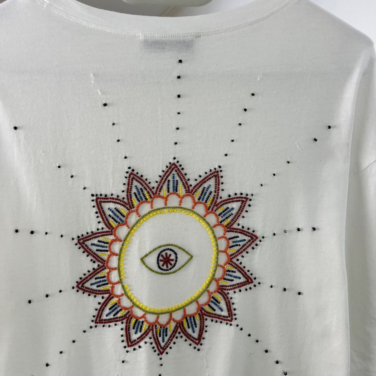 Sandro Sandro Paris Luxury Big Beads Logo T-Shirt Size M / US 6-8 / IT 42-44 - 4 Thumbnail