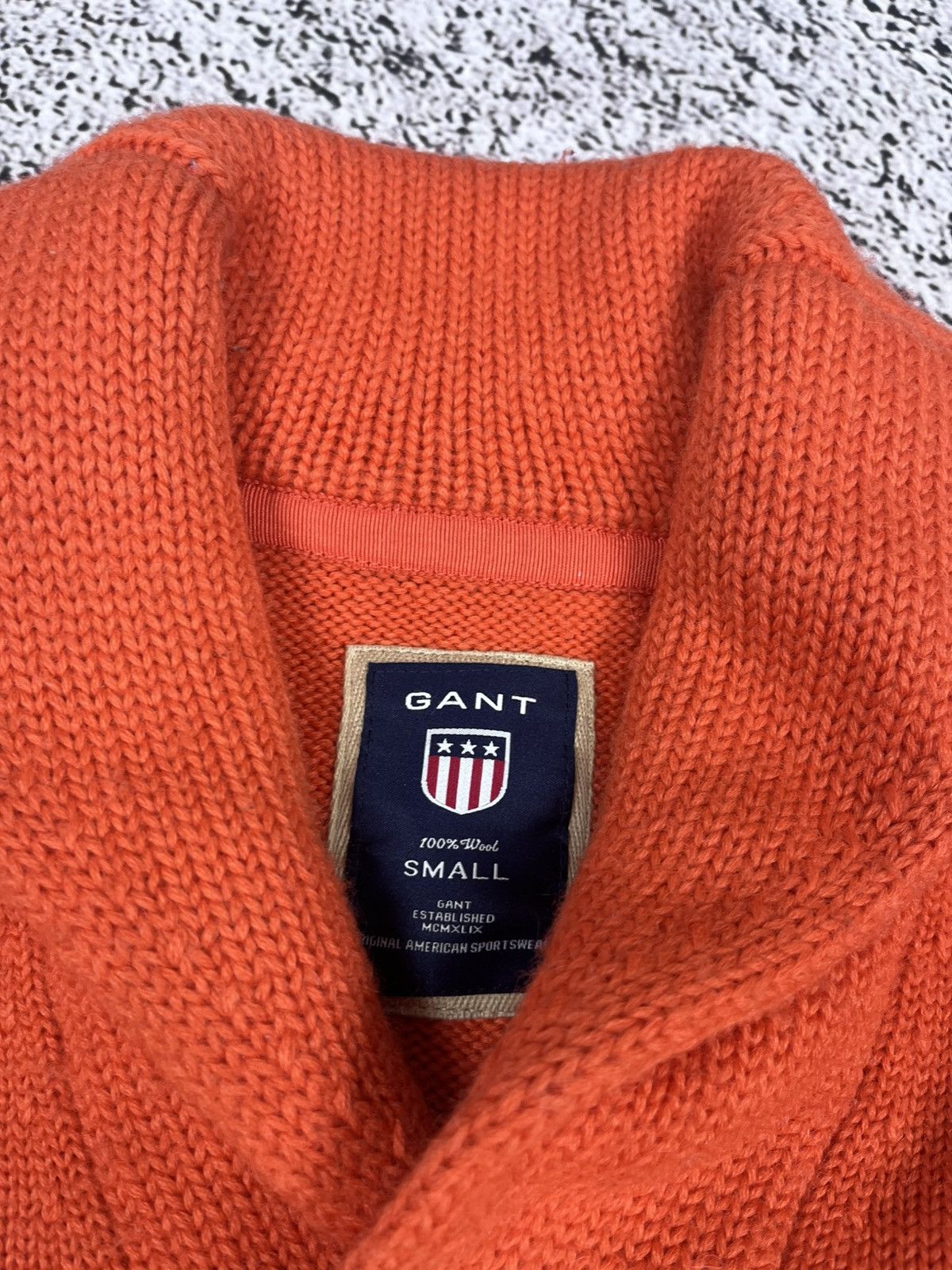 Gant Vintage Gant Plush Logo Shawl Collar sweater size S Size US S / EU 44-46 / 1 - 3 Thumbnail