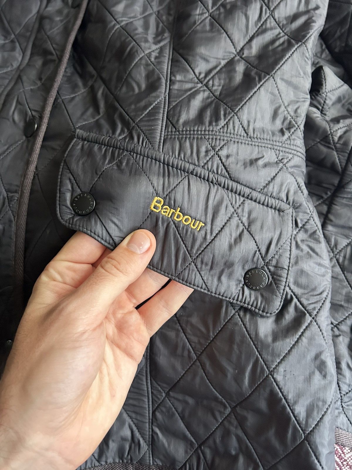 Barbour Vintage Barbour Cavarly Quilted Jacket Mens Solid Style UK16 Size US L / EU 52-54 / 3 - 3 Thumbnail