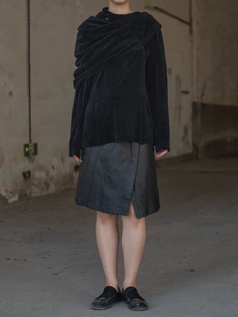 Comme des Garcons Comme Des Garcons Velvet Shawl Top Size M / US 6-8 / IT 42-44 - 3 Thumbnail