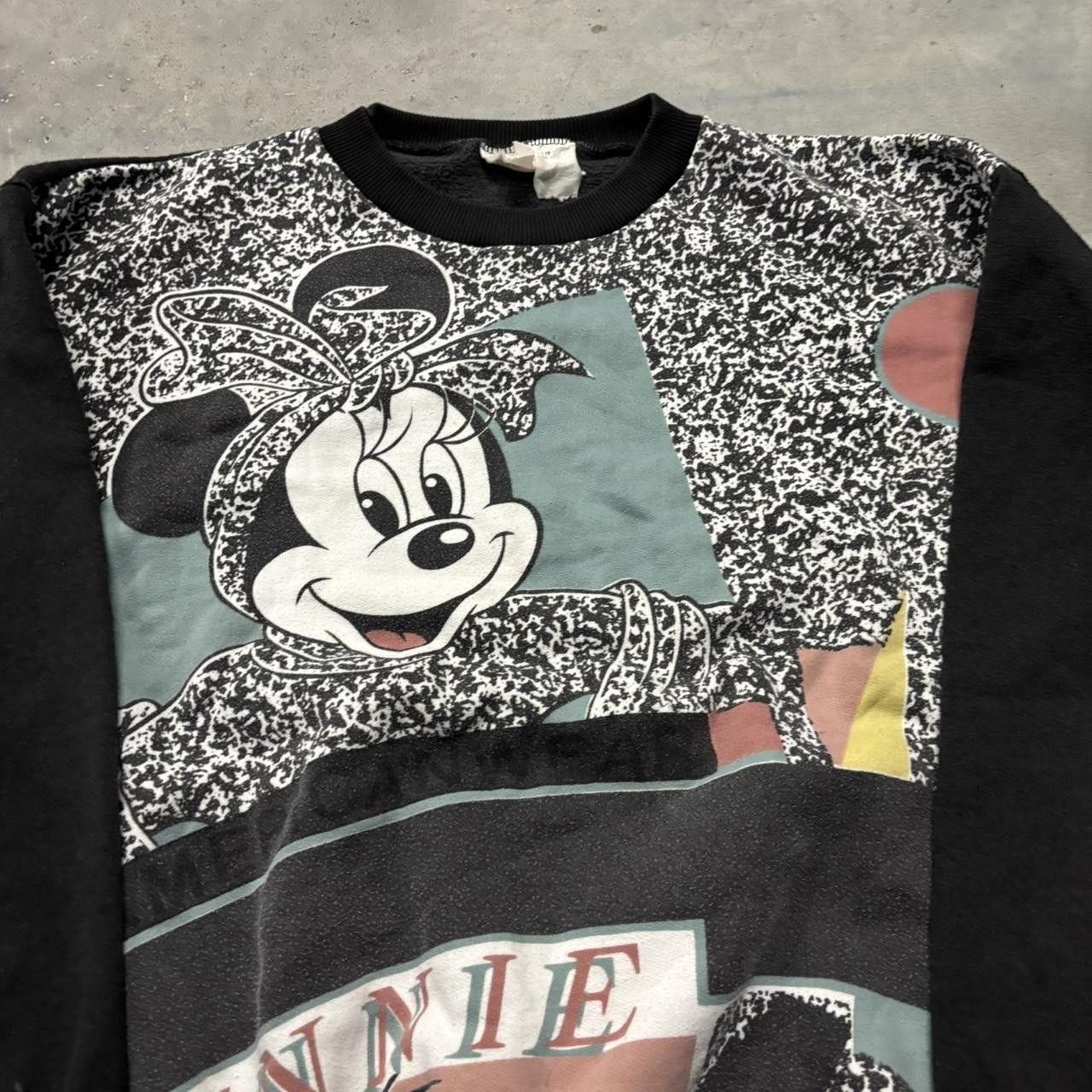 Disney × Vintage Crazy Vintage 90s Disney Minnie Mouse AOP Graphic Sweater! Size US L / EU 52-54 / 3 - 2 Thumbnail