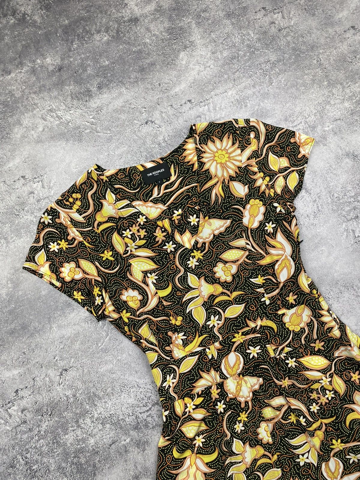 The Kooples The Kooples Paris Floral Multicolour Midi Dress Size 0 Size XS / US 0-2 / IT 36-38 - 5 Thumbnail