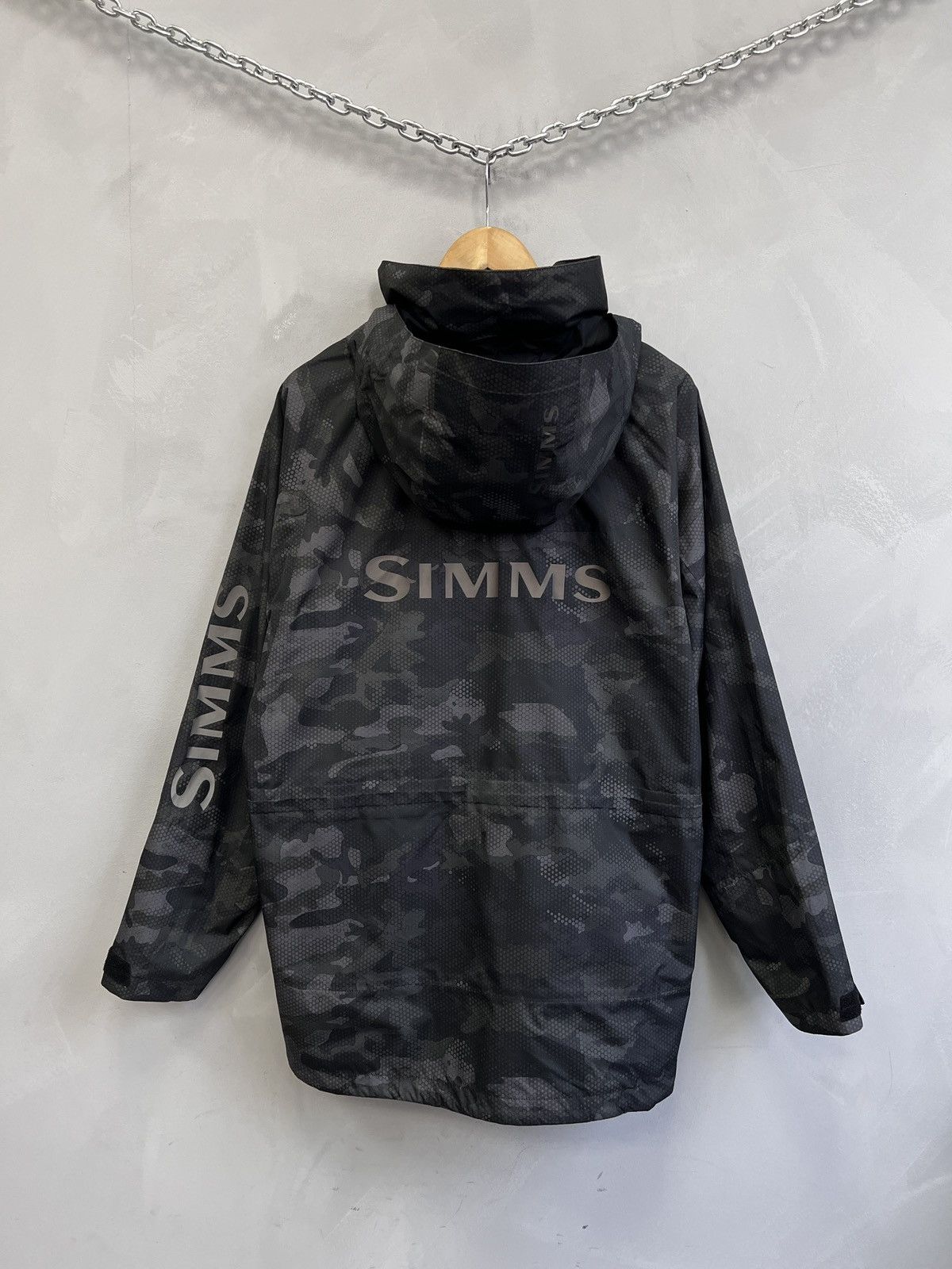 Simms Simms fishing Camo Waterproof Hooded Jacket Outdoor Size US M / EU 48-50 / 2 - 12 Thumbnail
