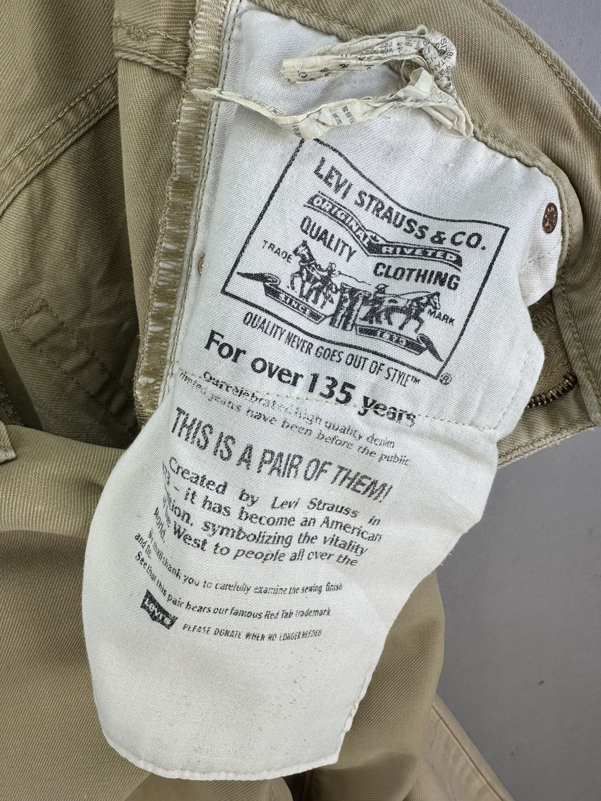 Levi's 2008 Levis 502 White Tab Anniversary For Over 135 Years Size US 32 / EU 48 - 16 Thumbnail