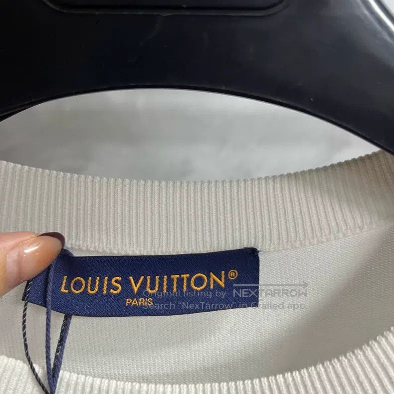 Louis Vuitton Louis Vuitton White Logo monogram printed short sleeve T-s Size US XL / EU 56 / 4 - 2 Thumbnail