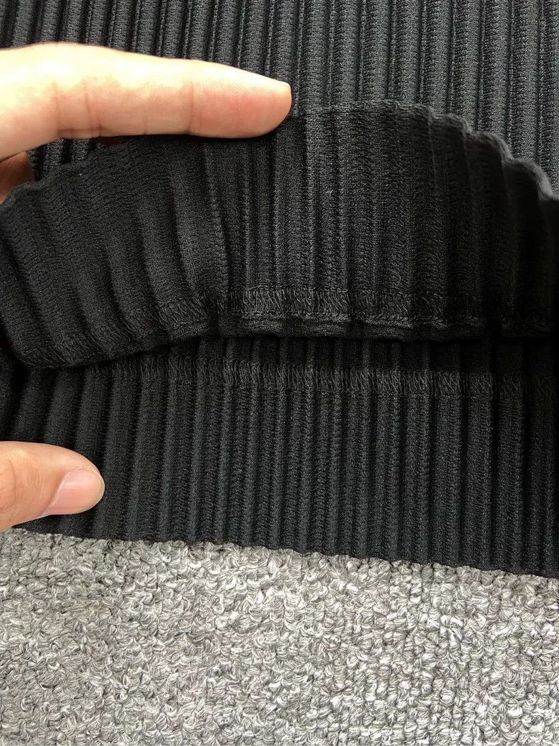 Issey Miyake Issey Miyake size:1 Black classic pleated straight-leg cas Size 22" - 7 Thumbnail