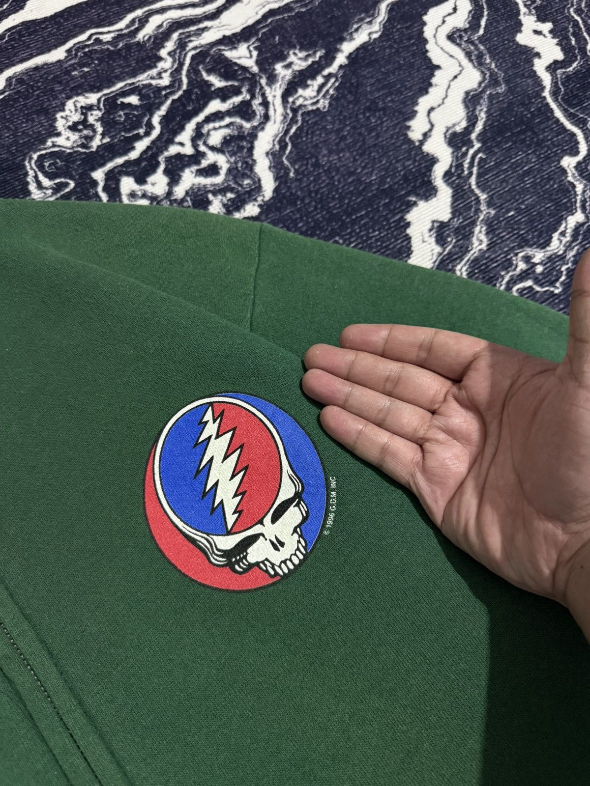 Lee Vintage 90s grateful dead size youth ziphoodie Size US L / EU 52-54 / 3 - 6 Thumbnail