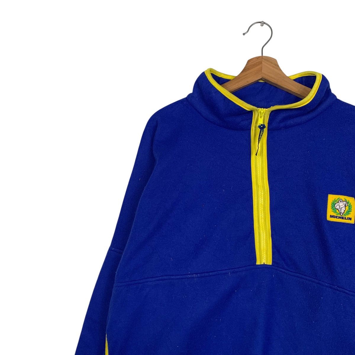 Japanese Brand MICHELIN Half Zip Turtleneck Pullover Fleece #2026-C88 Size US M / EU 48-50 / 2 - 6 Thumbnail