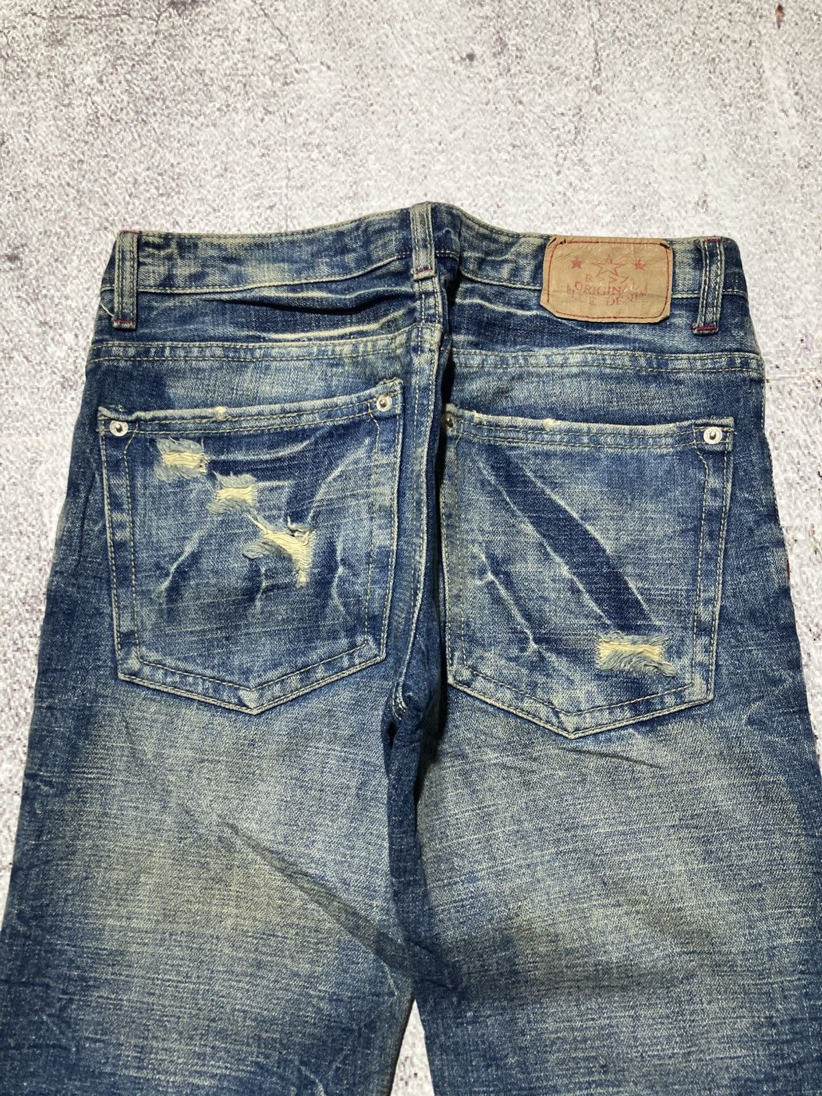 Japanese Brand 2000s Star R Distressed Ripped Lgb Punk Style Pants Jeans Size US 28 / EU 44 - 12 Thumbnail