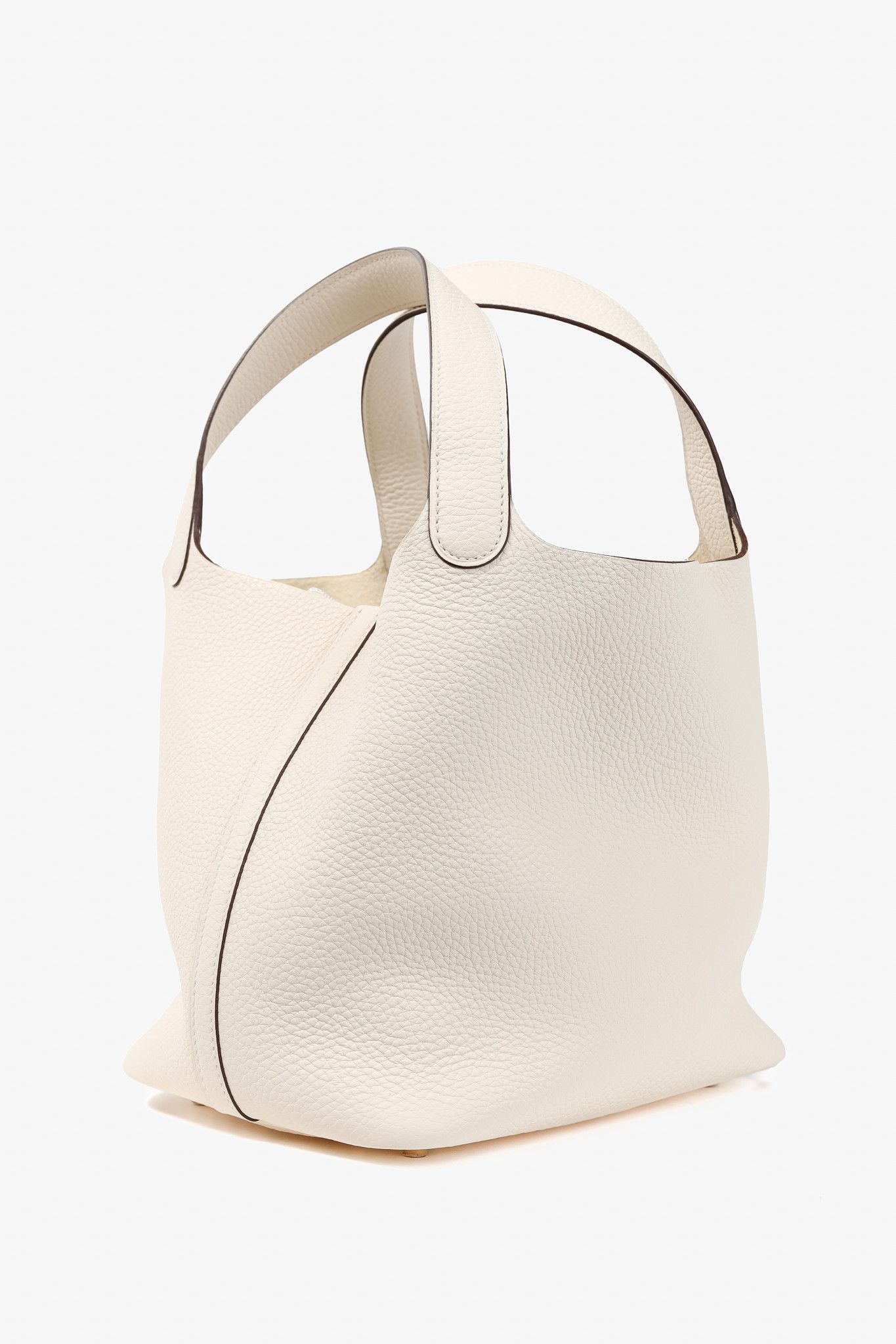 Hermes Hermes Picotin Lock 22 Nata Taurillon Clemence Leather Tote Size ONE SIZE - 2 Thumbnail