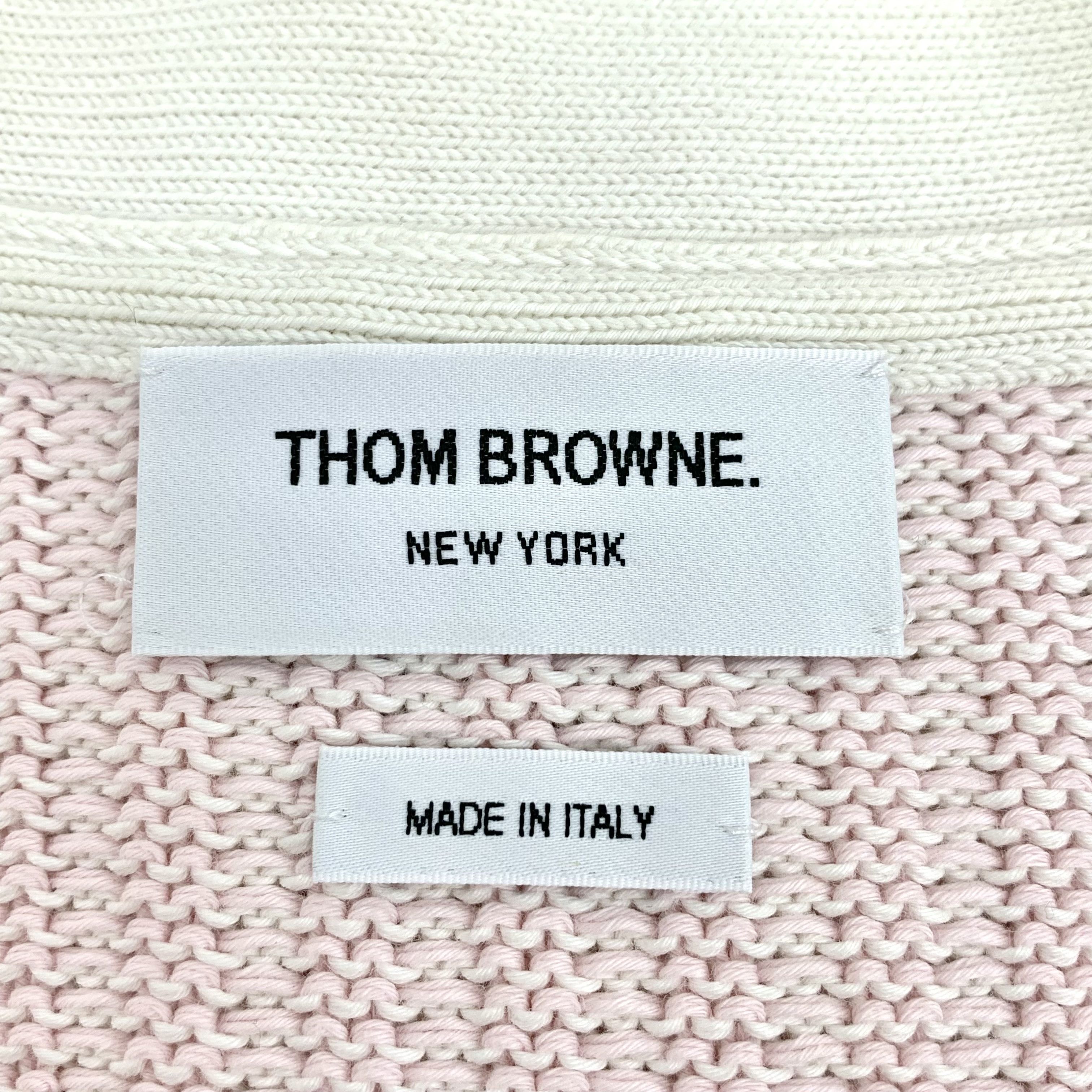 Thom Browne Thom Browne Four-Bar Cardigan Pink (1) Size M / US 6-8 / IT 42-44 - 5 Thumbnail