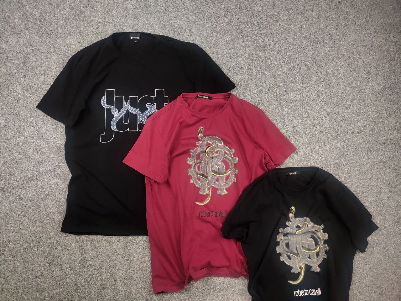 Just Cavalli Just Cavalli design Cotton Classic Logo snake T Shirt Tee Size US L / EU 52-54 / 3 - 15 Thumbnail