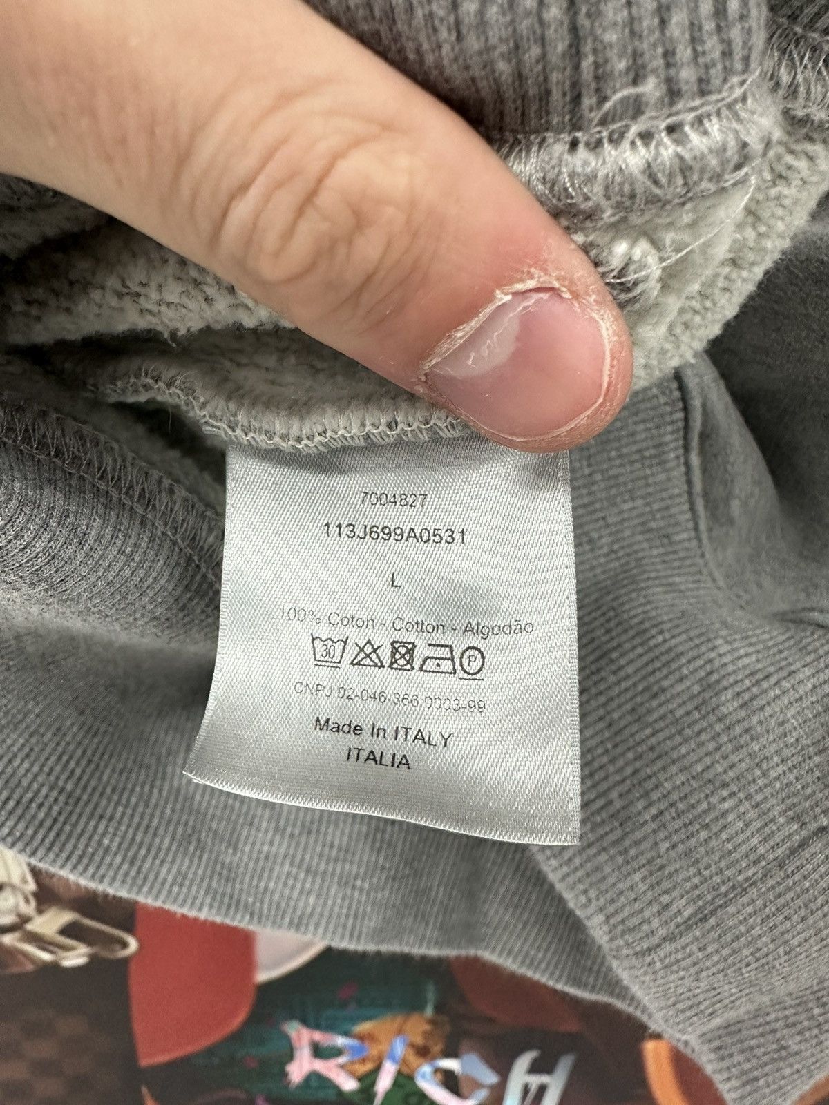 Dior Christian Dior Crewneck Sweatshirt Grey Large Size US S / EU 44-46 / 1 - 3 Thumbnail