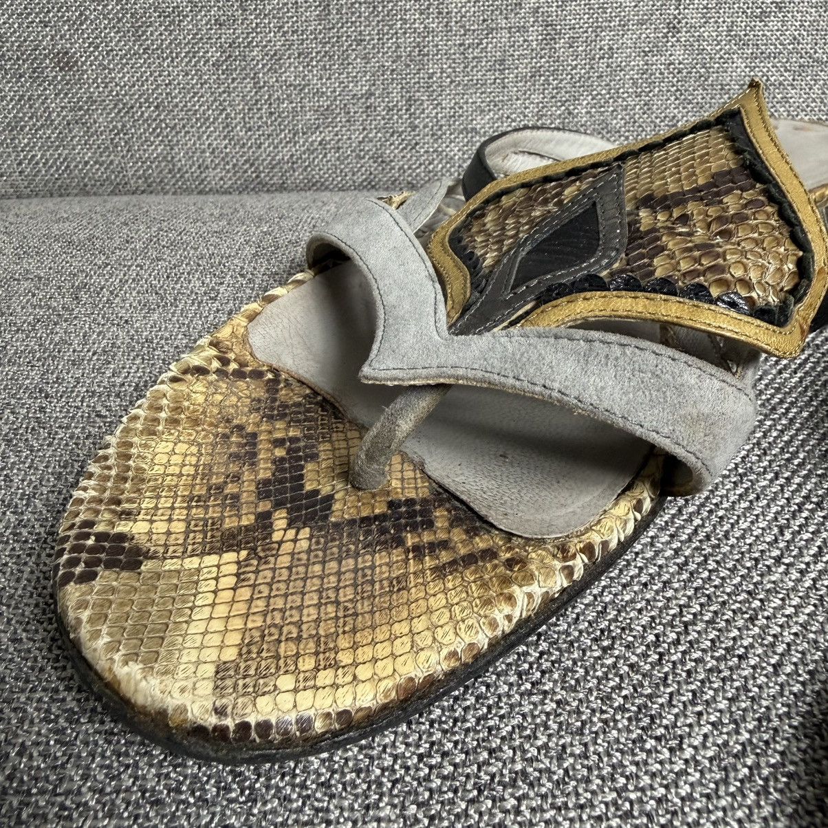 Miu Miu Vintage Miu Miu Python Leather Flip Flops Sandals 39 Size US 9 / IT 39 - 11 Thumbnail