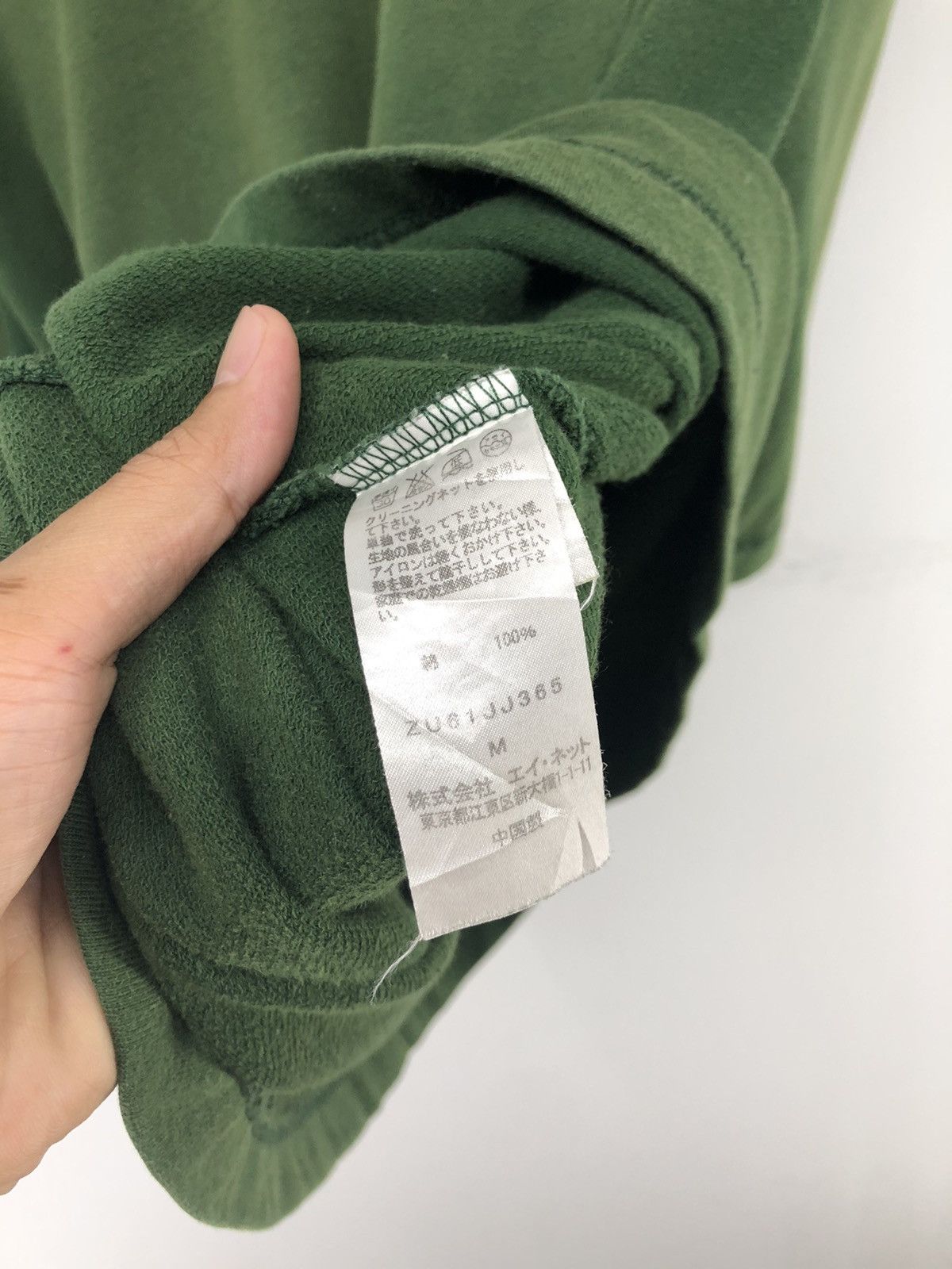 Zucca Cabane De Zucca Single Pocket Faded Green Oversize Tshirt Size US M / EU 48-50 / 2 - 14 Thumbnail
