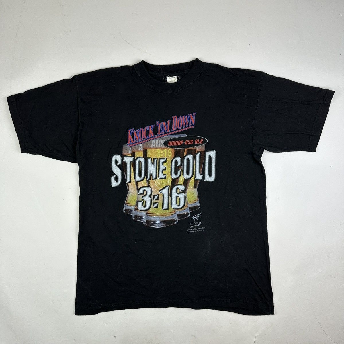 Vintage Vintage WWF Stone Cold Steve Austin Whoop-Ass T-shirt | Grailed