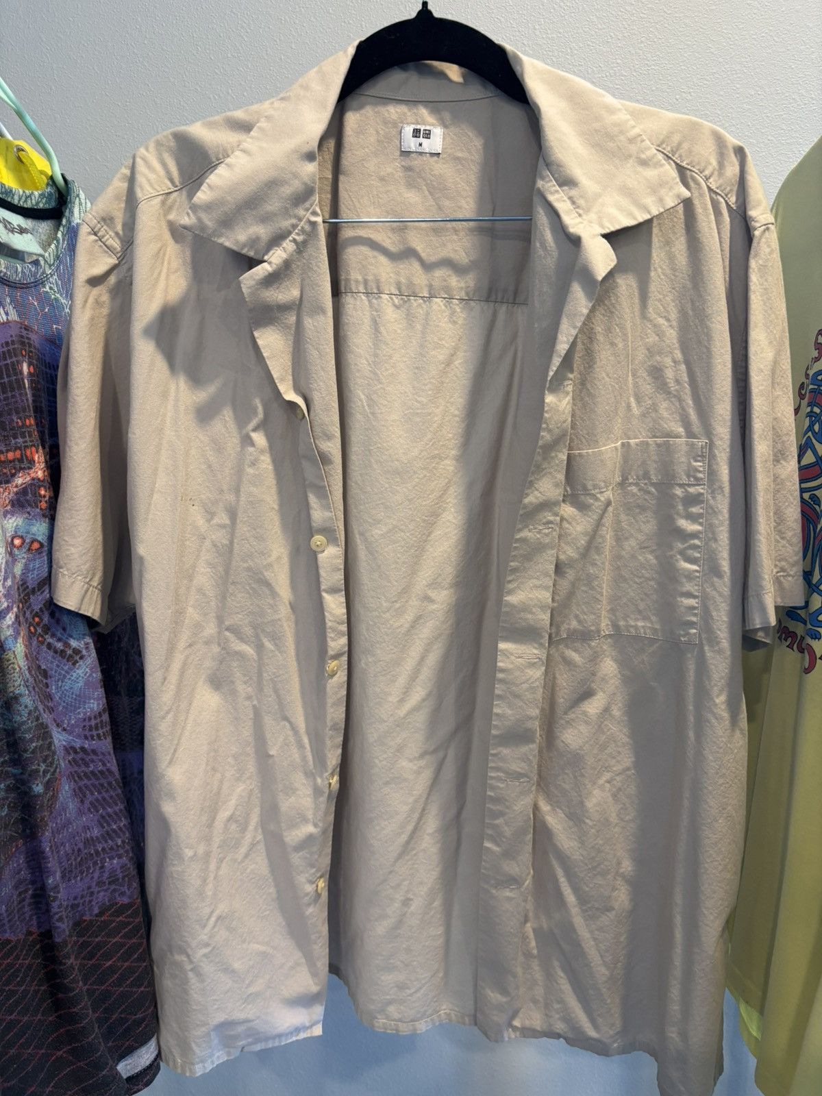 Uniqlo Uniqlo Open Collar Short Sleeve Shirt Size M 👕 Size US M / EU 48-50 / 2 - 3 Thumbnail