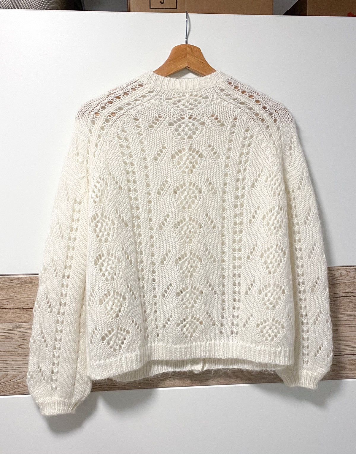 Sezane La Maille Sezane Paris Wool and Kid Mohair Cardigan Size S / US 4 / IT 40 - 6 Thumbnail