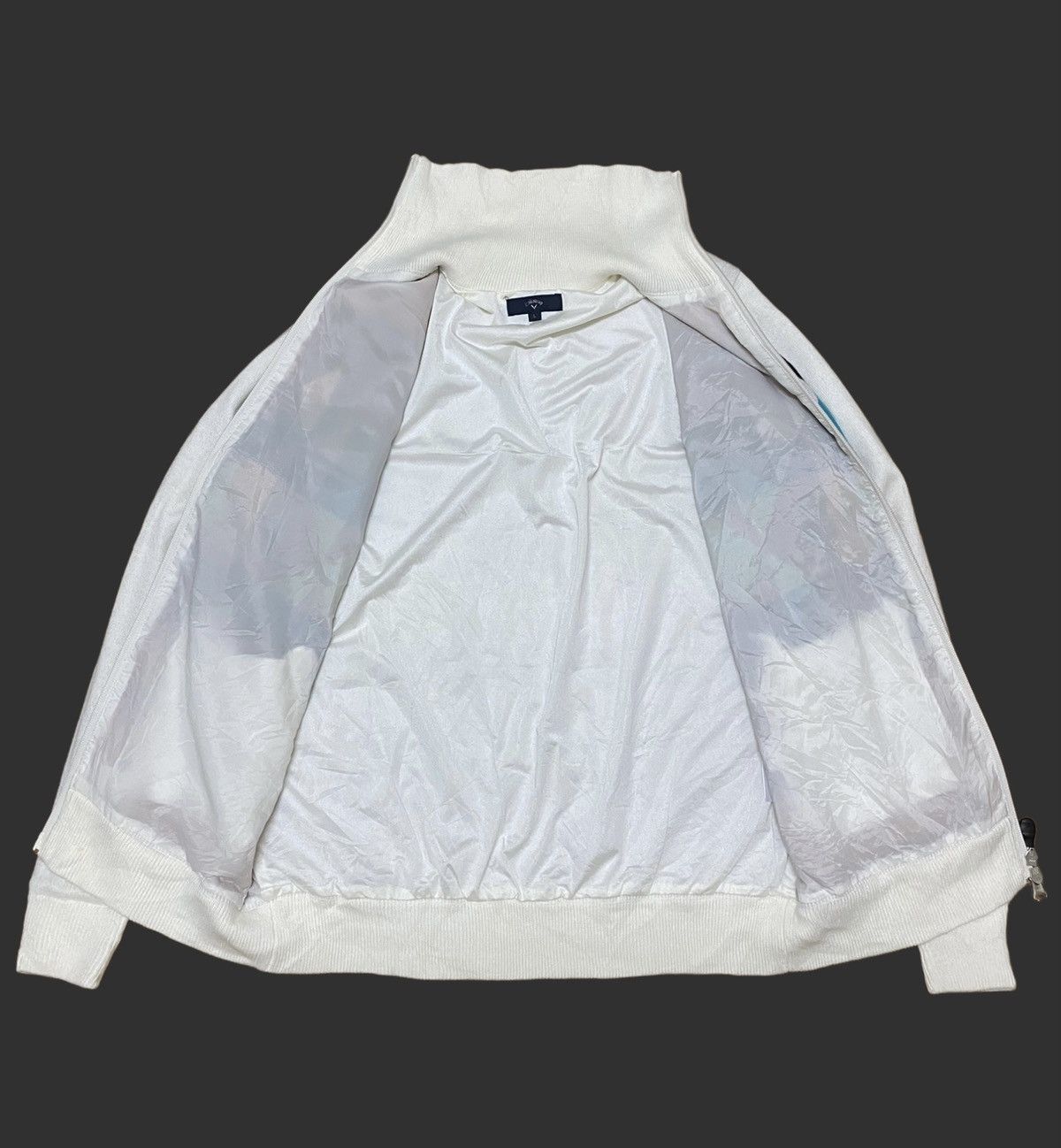 Callaway × Callaway Golf Callaway Sample Diamond Screen Zipper Knitwear Jacket (C2) Size US M / EU 48-50 / 2 - 4 Thumbnail