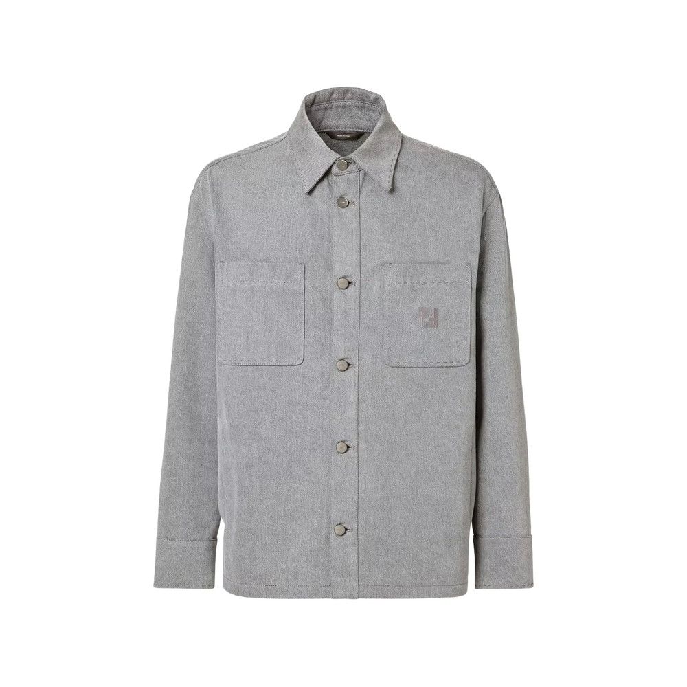Fendi Fendi GREY Jackets - Shirt Jackets Size US M / EU 48-50 / 2 - 1 Thumbnail