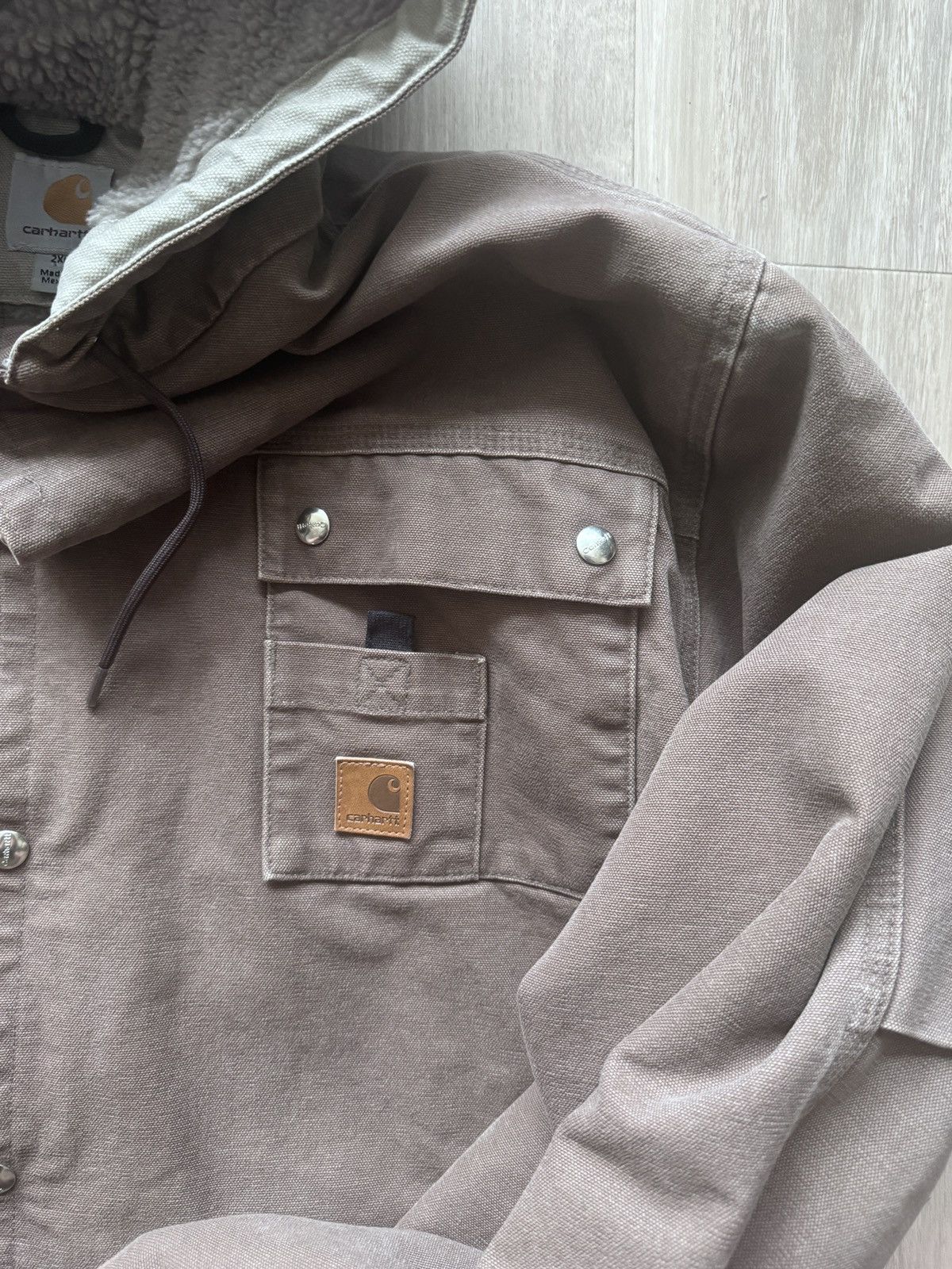 Carhartt Vintage Carhartt Hooded Jacket Size US XXL / EU 58 / 5 - 2 Thumbnail