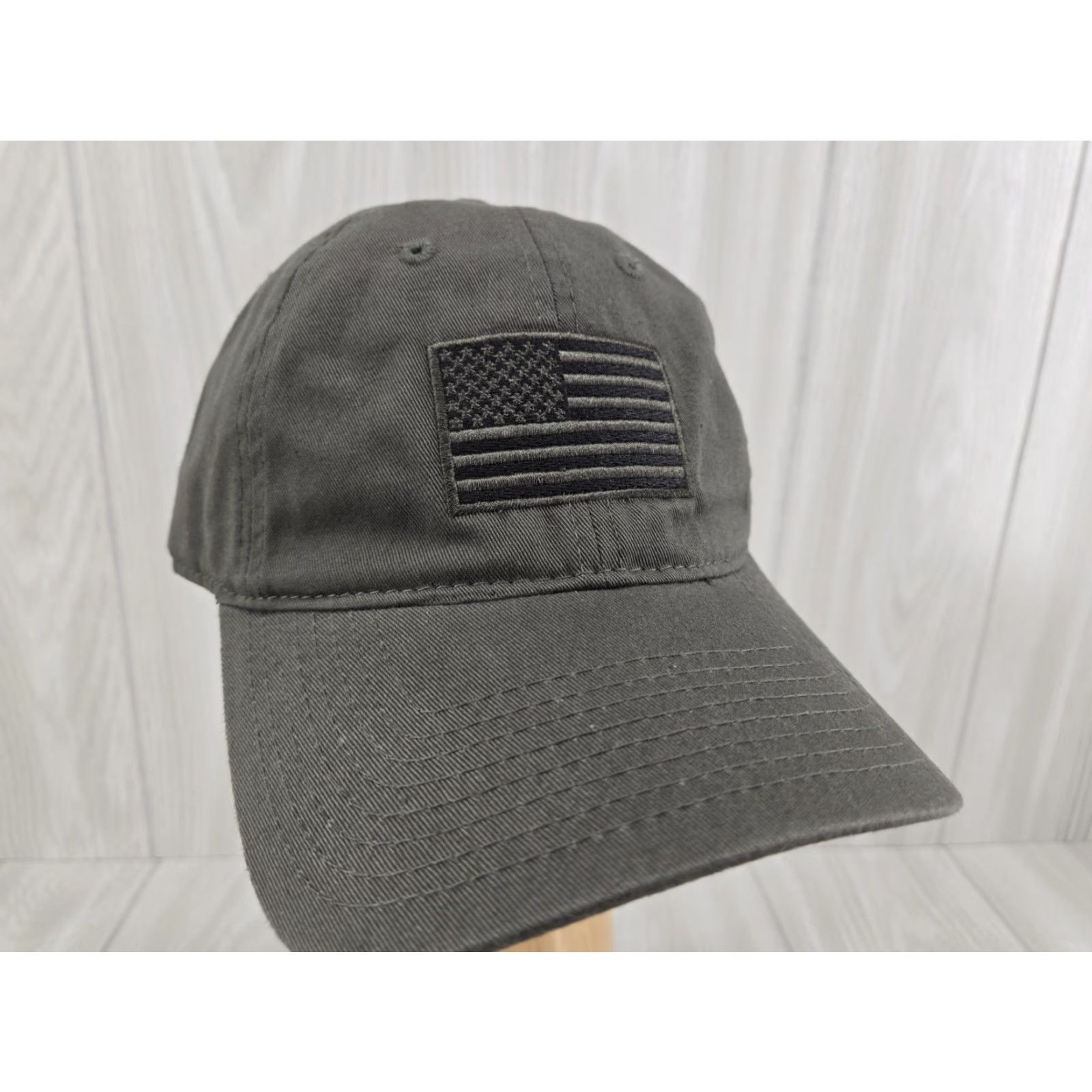 Olive VINTAGE Rapid Dominance Trucker Hat Olive Men's Embroidered USA Flag Adjustable Cap Hat Olive Military Men Size ONE SIZE - 3 Thumbnail