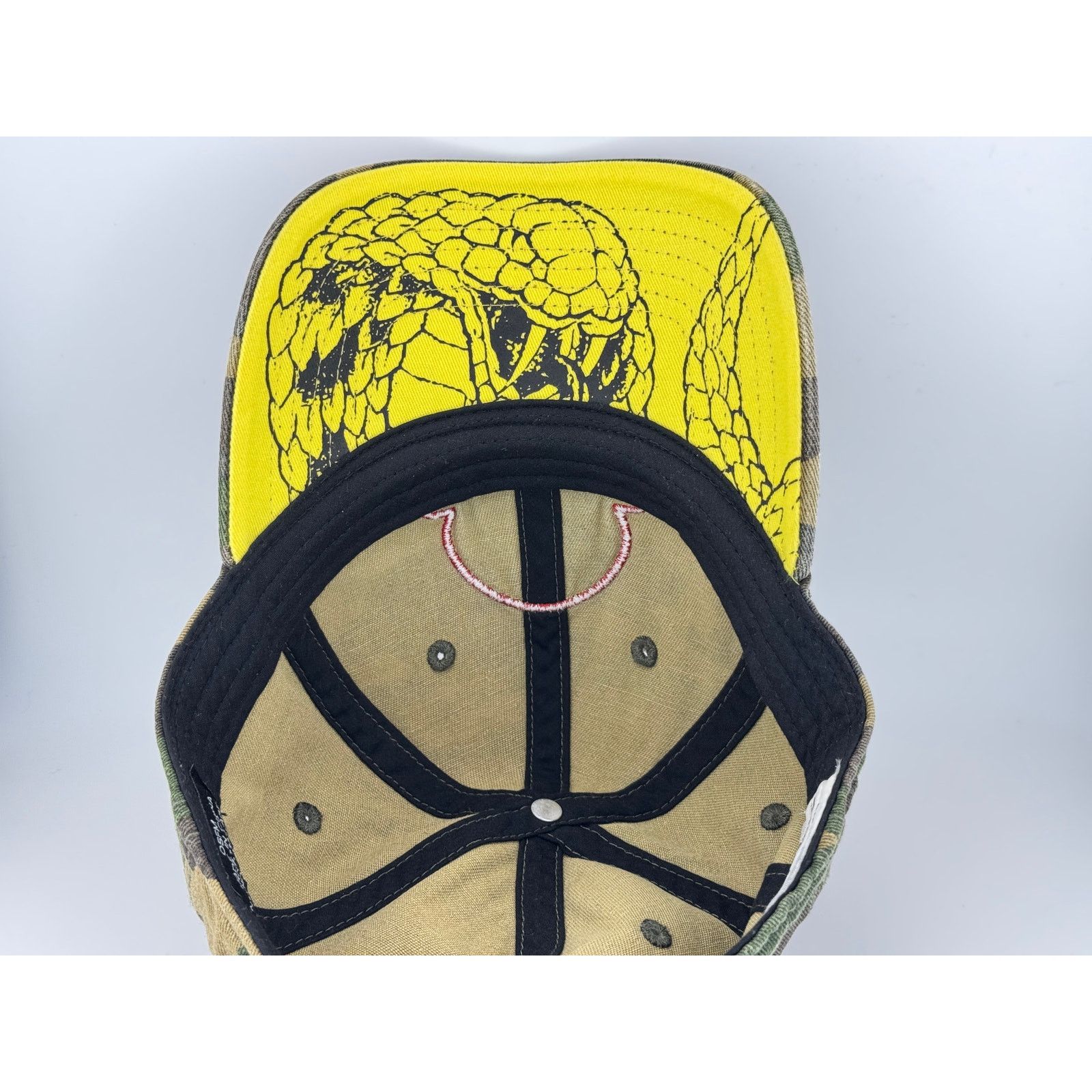Other Camo Cobra Kai Hat - Karate Kid Strapback Dad Cap Size ONE SIZE - 6 Thumbnail