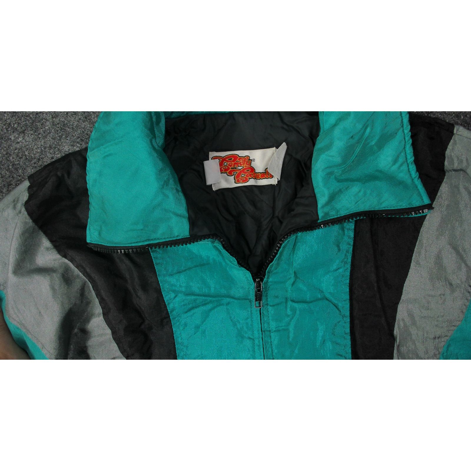 Vintage Vintage 80s Teal Boxy Batwing Ski Jacket Size XL / US 12-14 / IT 48-50 - 12 Thumbnail