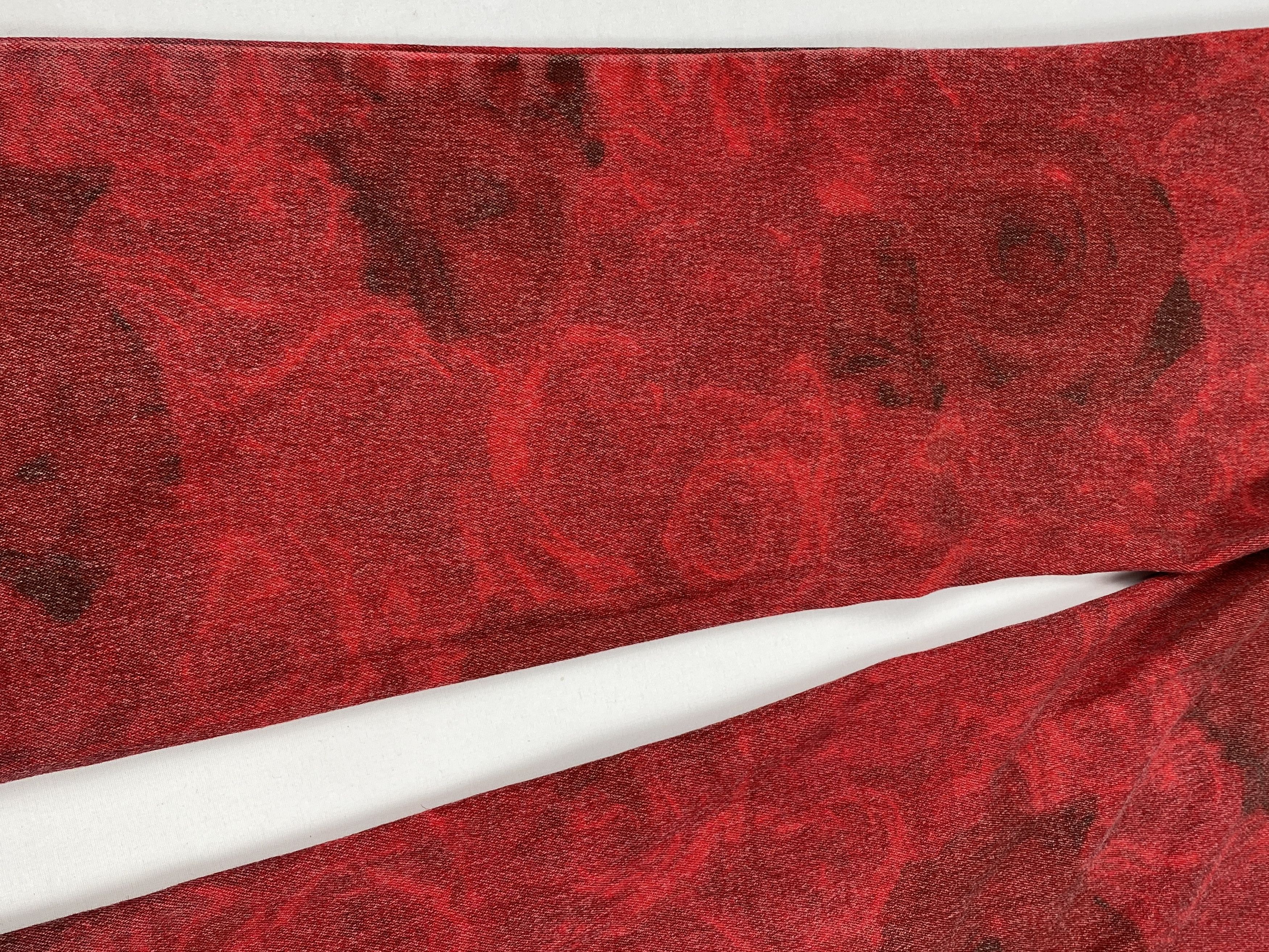 Roberto Cavalli Just Cavalli Printed Rose Bootcut Pants Size 26" / US 2 / IT 38 - 5 Thumbnail