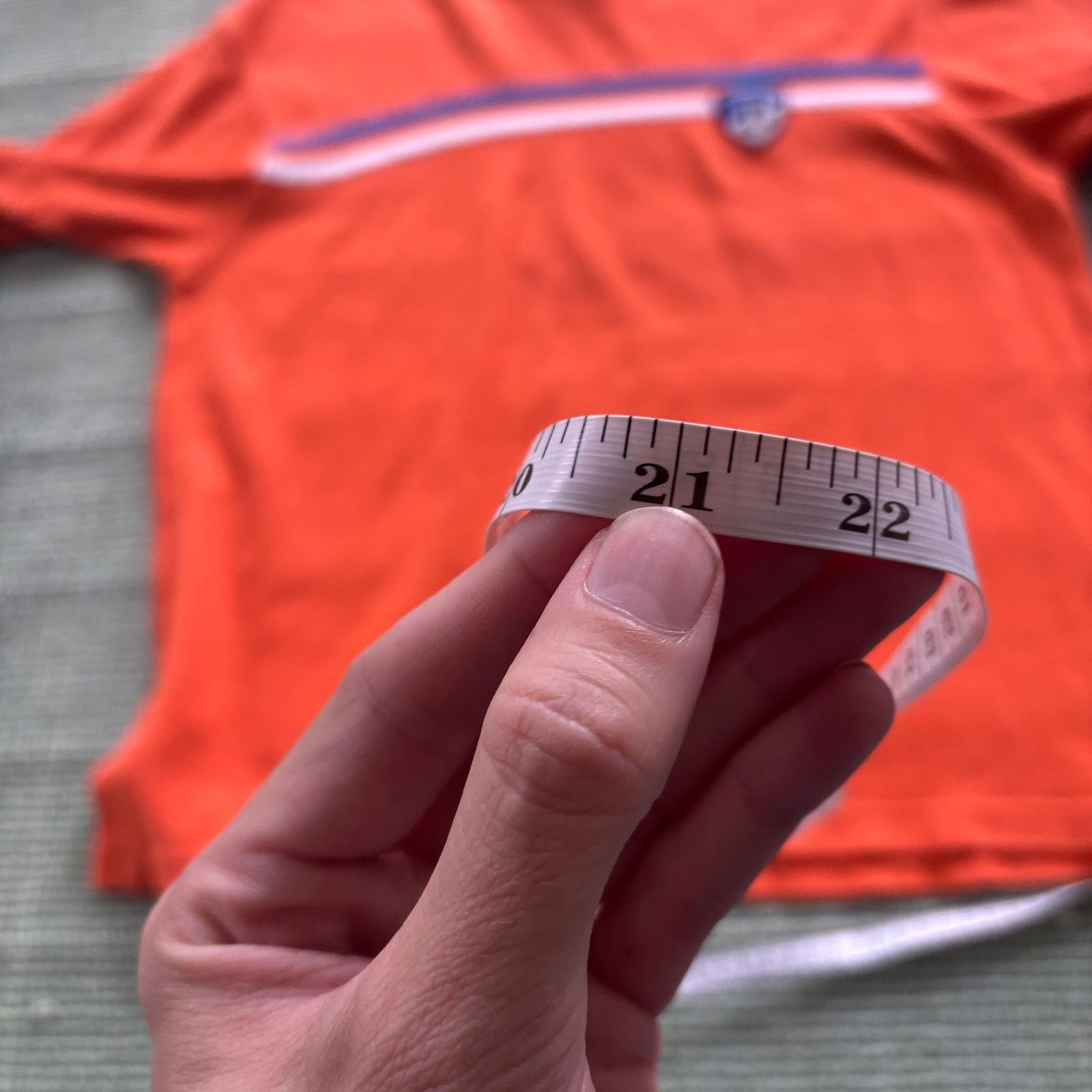 U.S. Polo Assn. × Vintage Vintage Y2K Orange Cotton Mesh US Polo Assn Tee Shirt Sz L Size US L / EU 52-54 / 3 - 8 Thumbnail