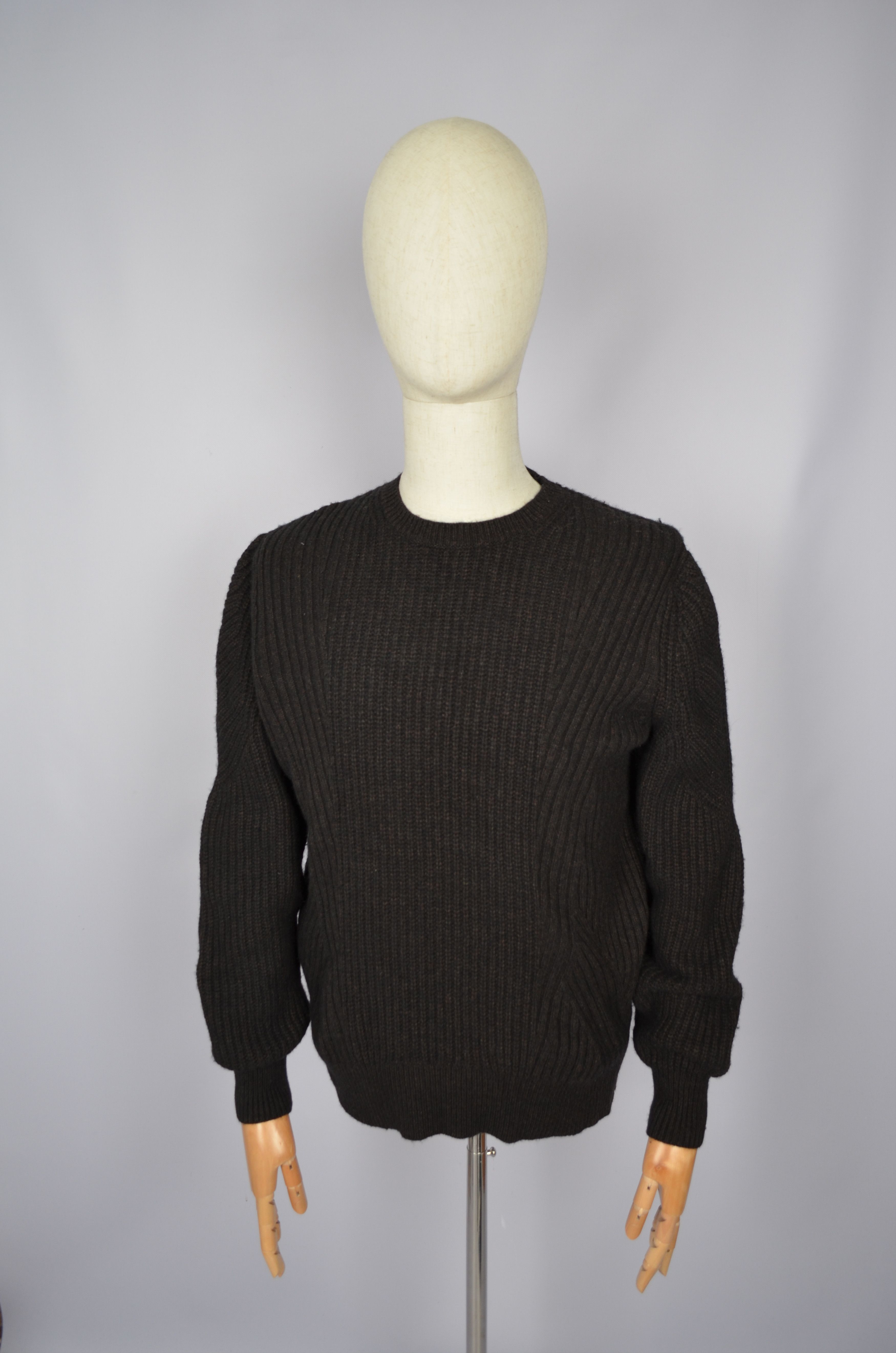 Allsaints × Designer AllSaints Hiren Crew Neck Wool Blend Jumper Sweater Brown Size US S / EU 44-46 / 1 - 1 Thumbnail