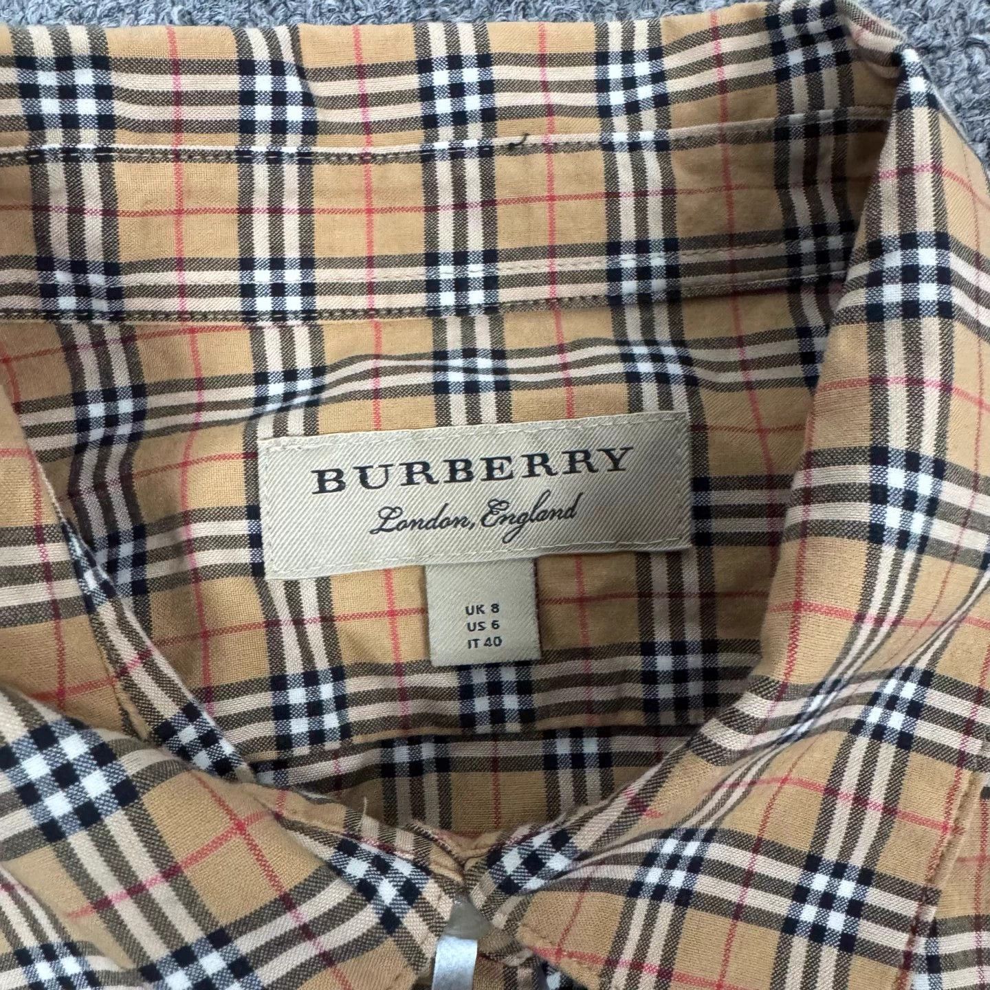 Burberry Burberry Plaid Long Sleeve Shirt UK8 99 New Size S / US 4 / IT 40 - 5 Thumbnail